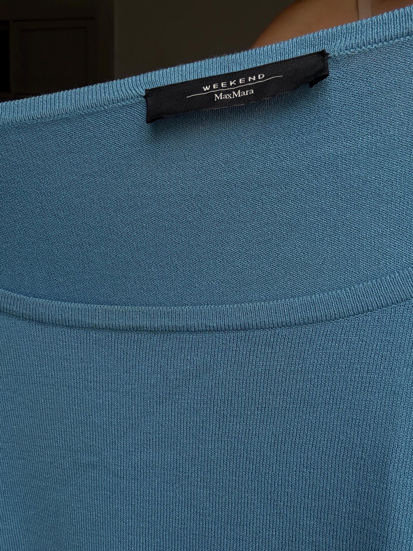 Weekend Max Mara Colorblock Tee – Retro Prep Long Sleeve, Size S