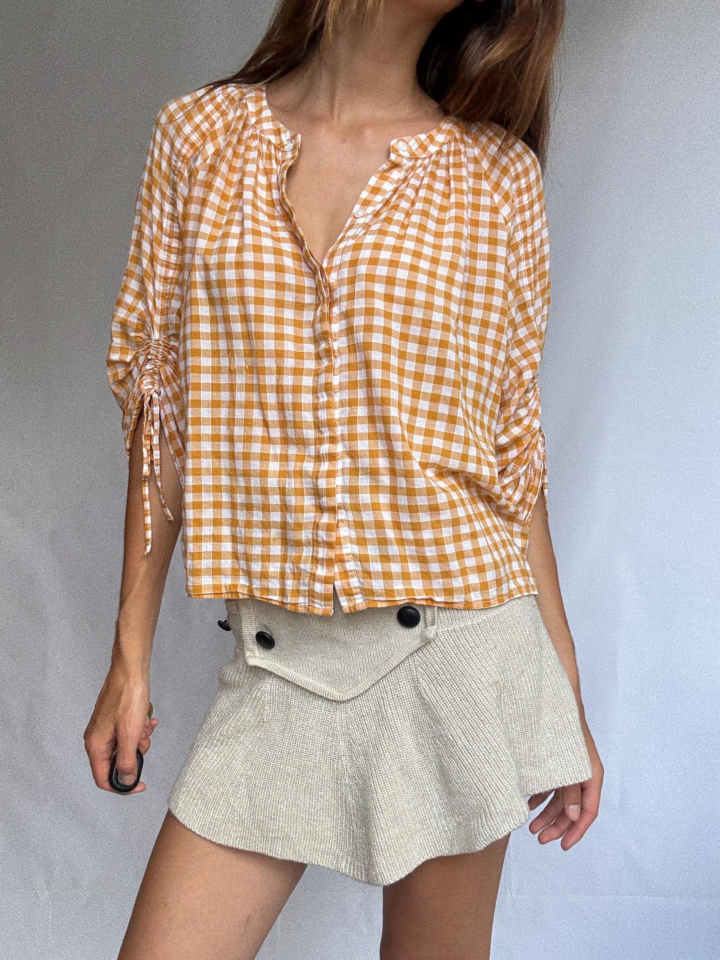 Yellow Gingham Blouse by GAP – Cottagecore but Make It Chic