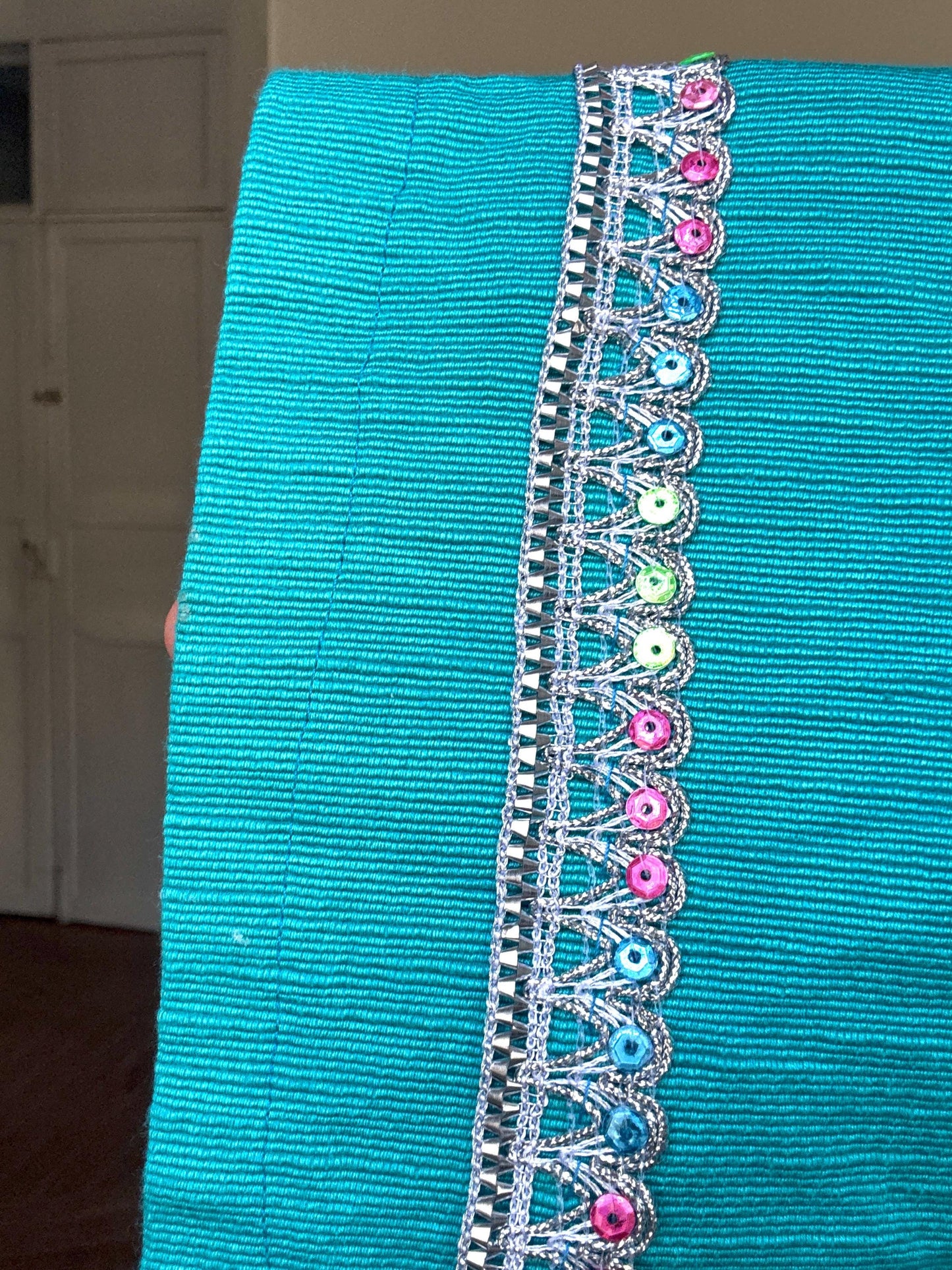 Pink & Teal Feather Princess Dress, Handmade Kids Costume