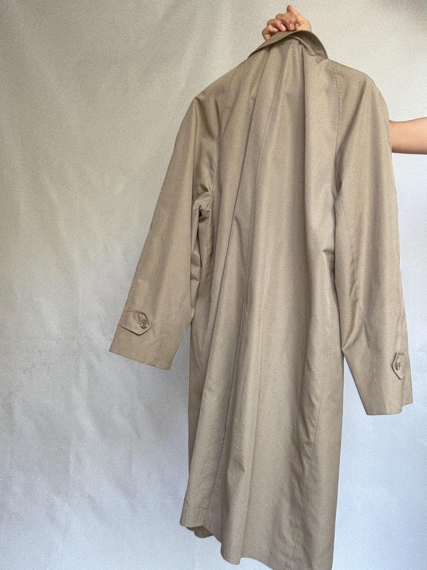 Vintage Peek & Cloppenburg Overcoat – Classic Taupe Trench – Unisex Fit