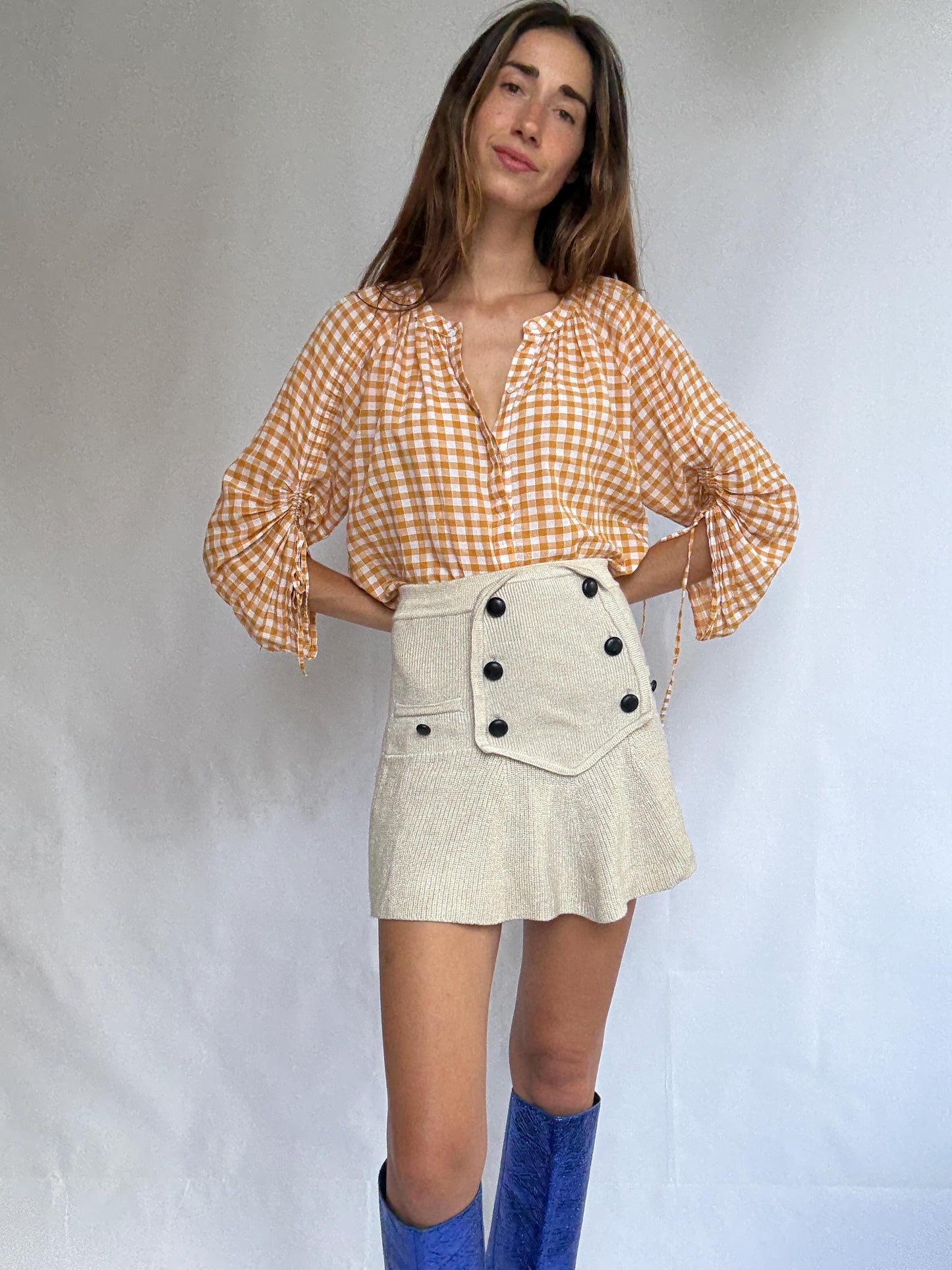 Yellow Gingham Blouse by GAP – Cottagecore but Make It Chic