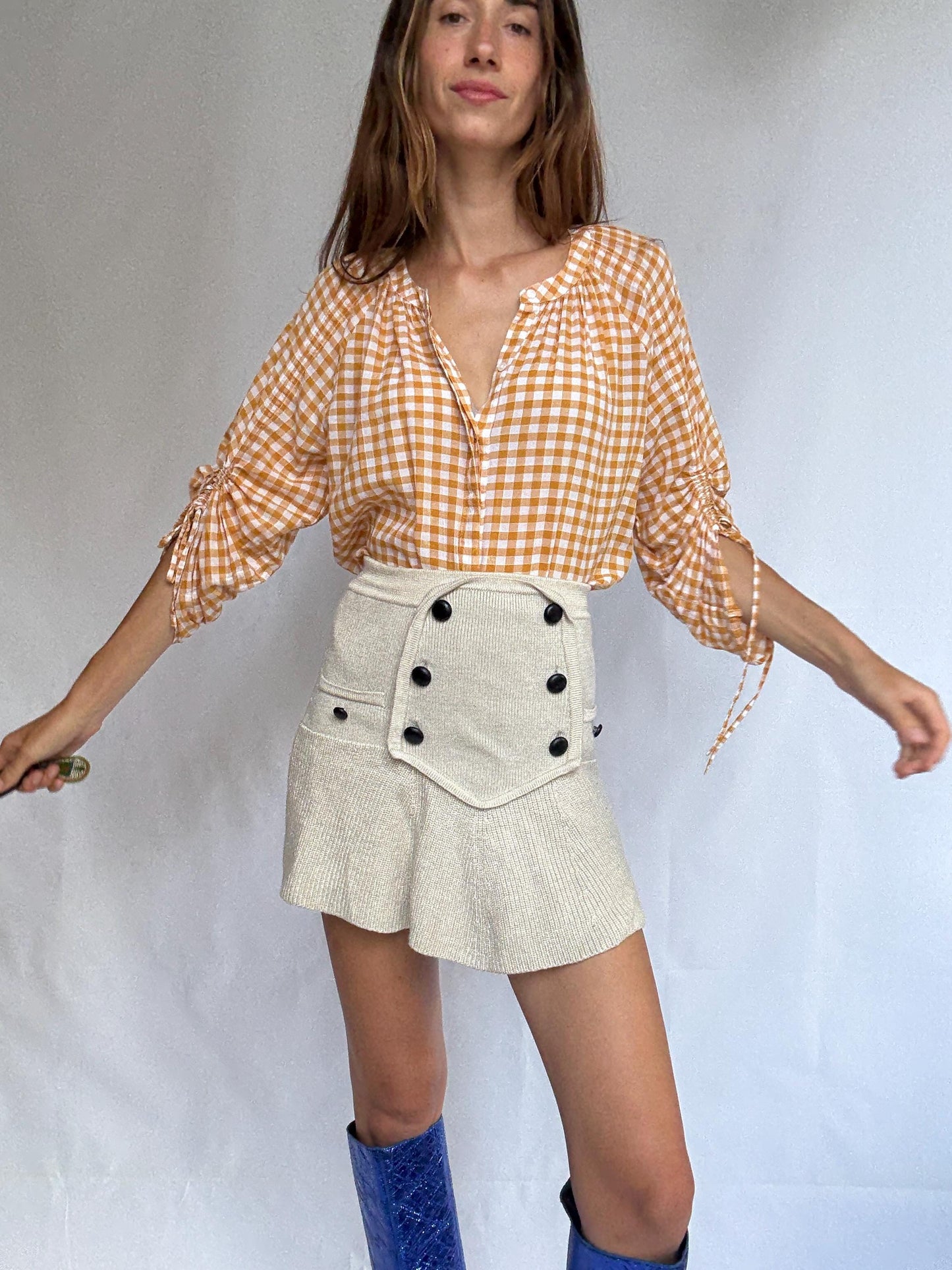 Yellow Gingham Blouse by GAP – Cottagecore but Make It Chic
