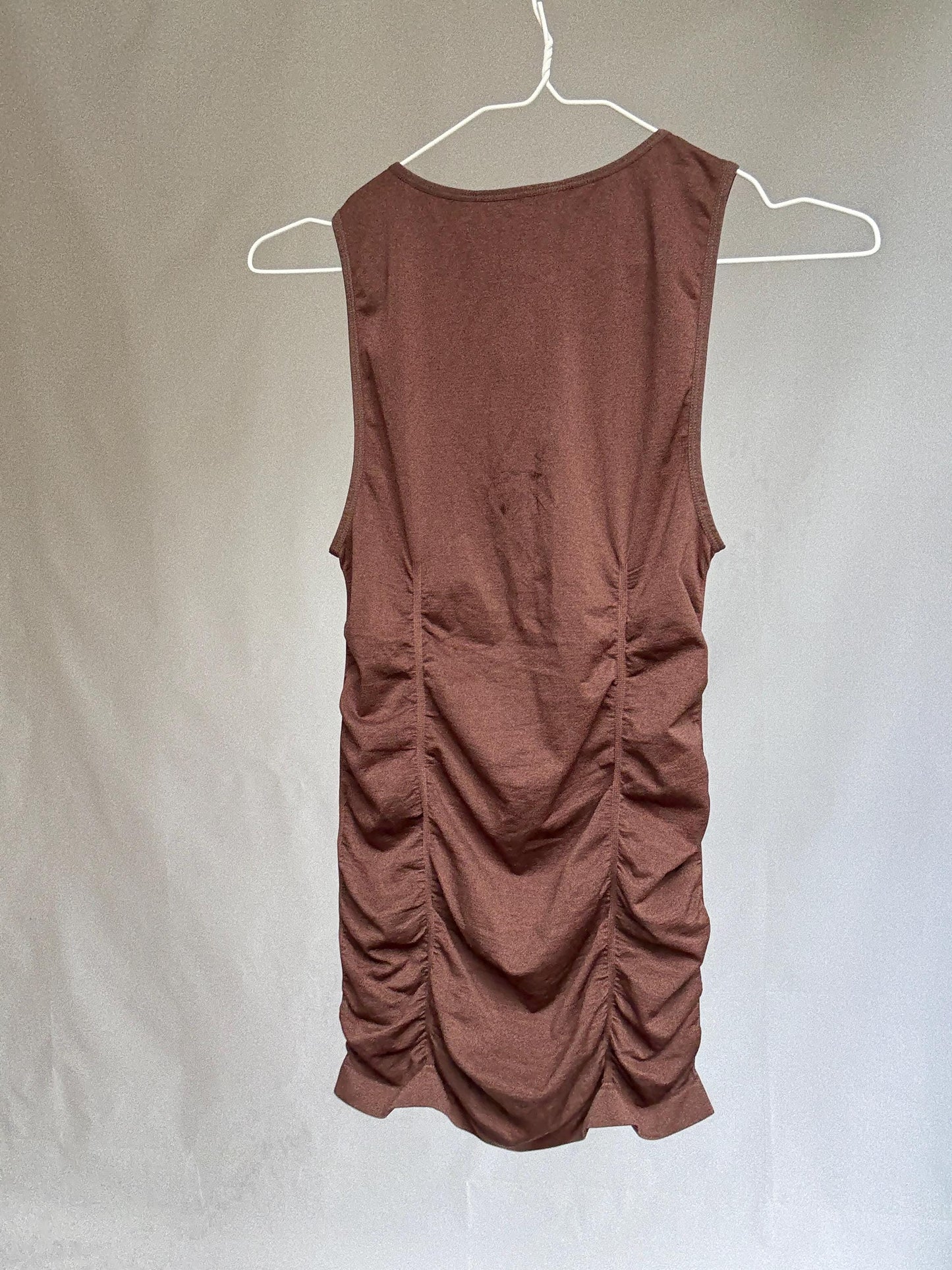 Vintage BCBGMAXAZRIA Ruched Brown Camisole – XS/S