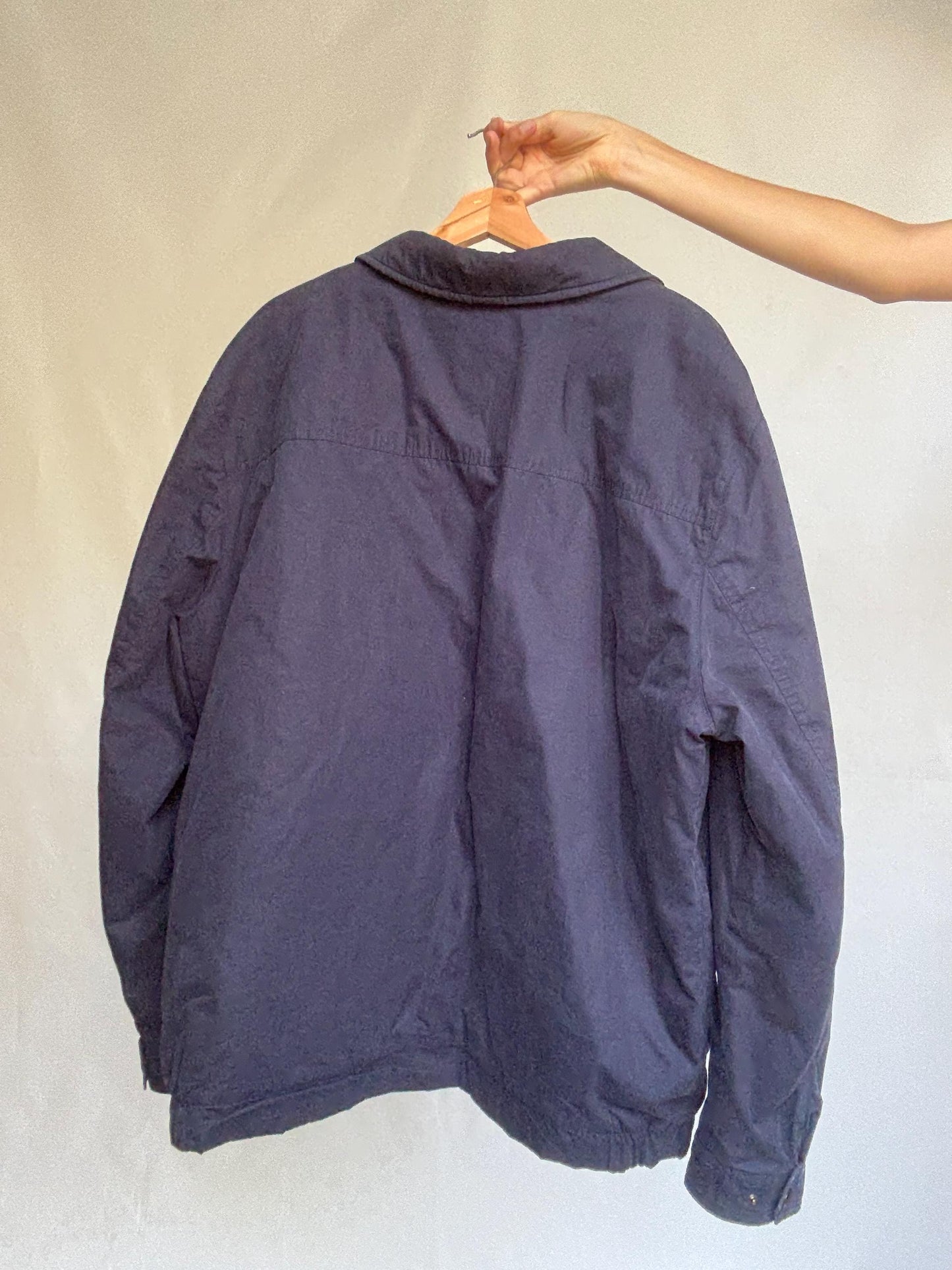 Vintage Tommy Hilfiger Padded Jacket – Navy Blue | Oversized Outerwear