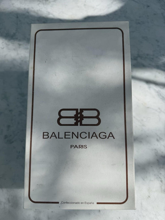 Vintage Balenciaga Brown Leather Heels — detail