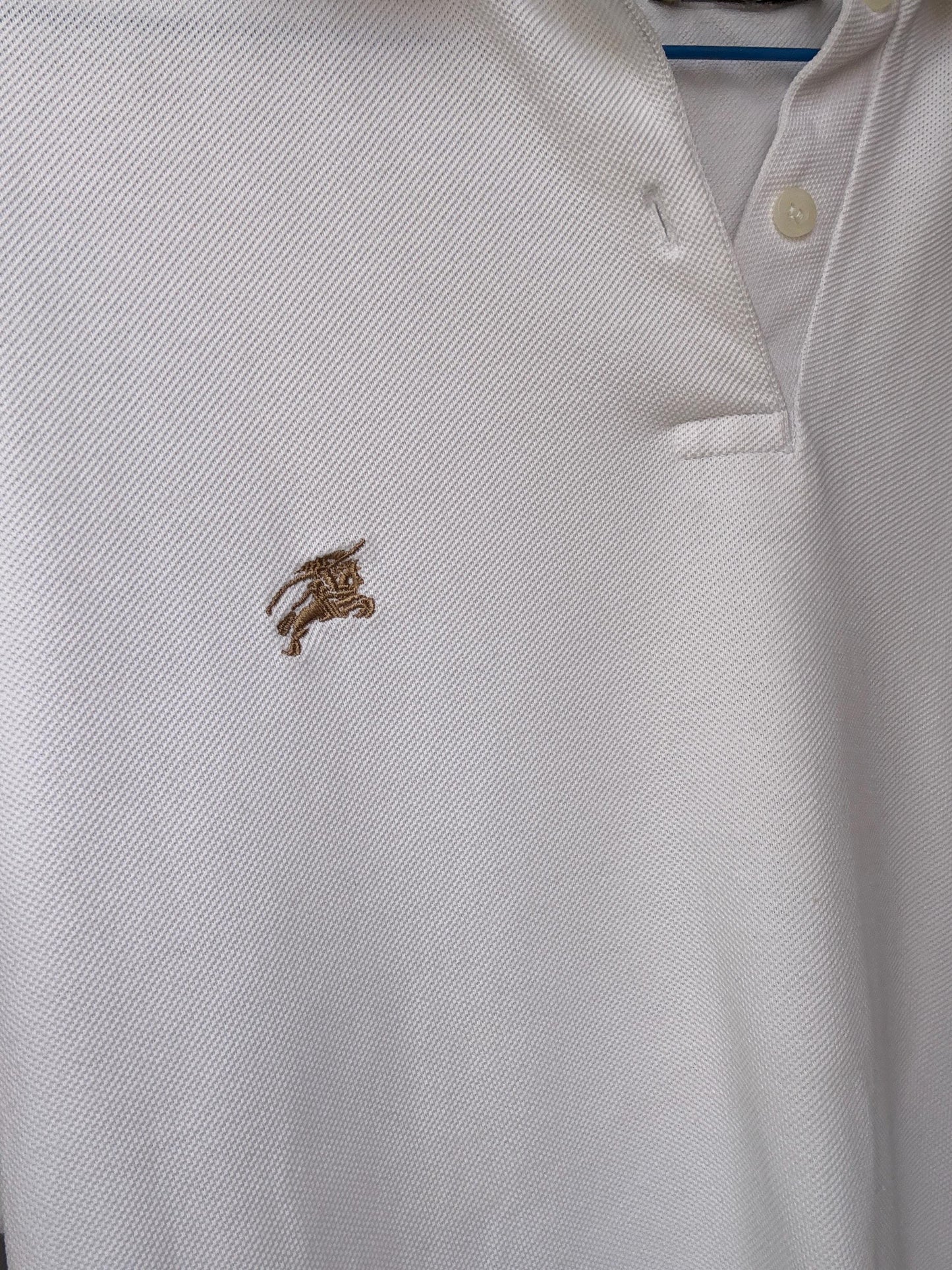 Classic White Polo Shirt for Women with Iconic Burberry Vibes | Oversized Chic | Perfect for Preppy Style Inspired by Olivia Palermo