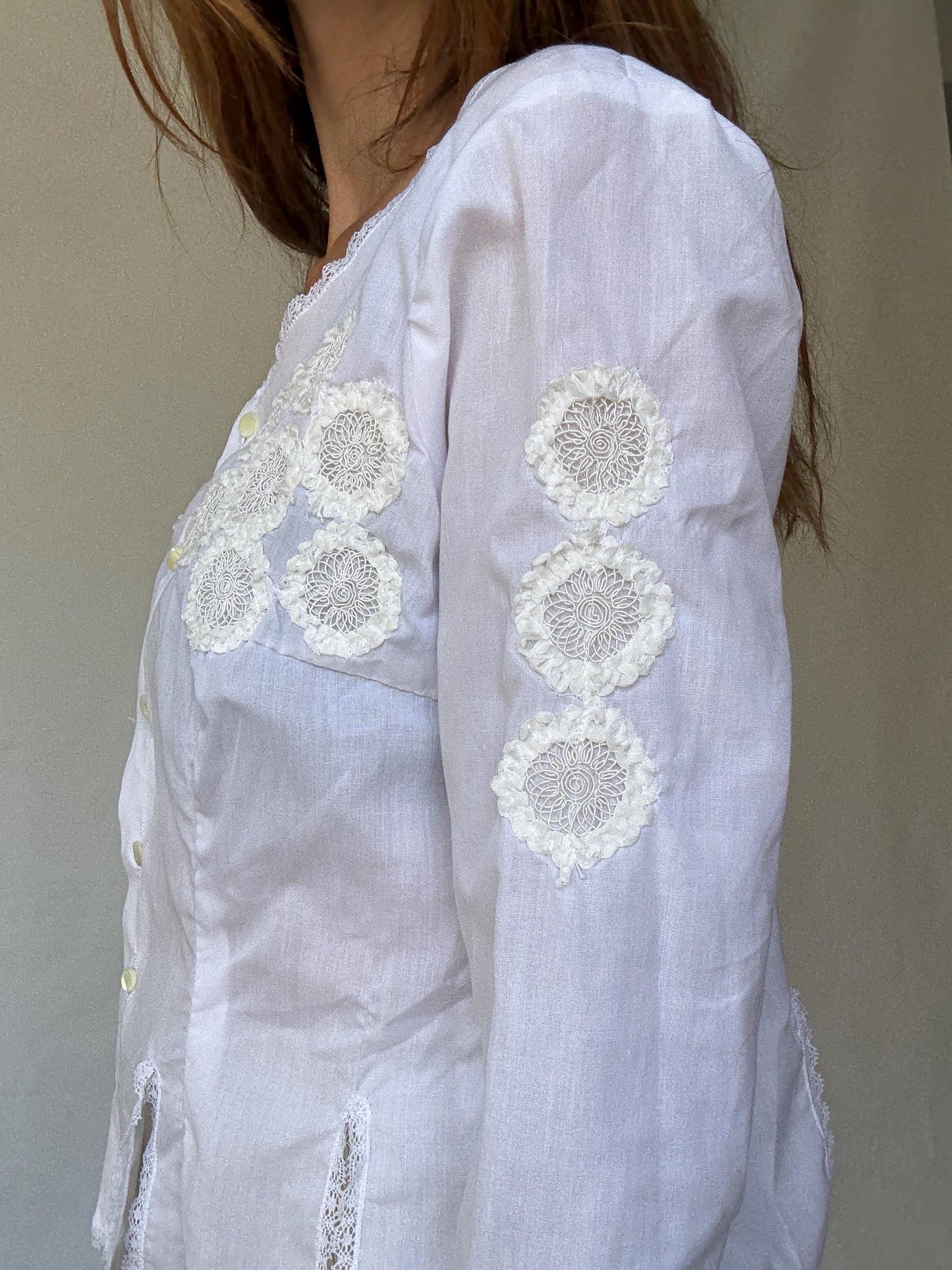 Antique Spanish Ethnographic woman blouse, Canarian Embroidered Blouse – Gran Canaria Romantic Cottagecore Dream outfit, Historic wear