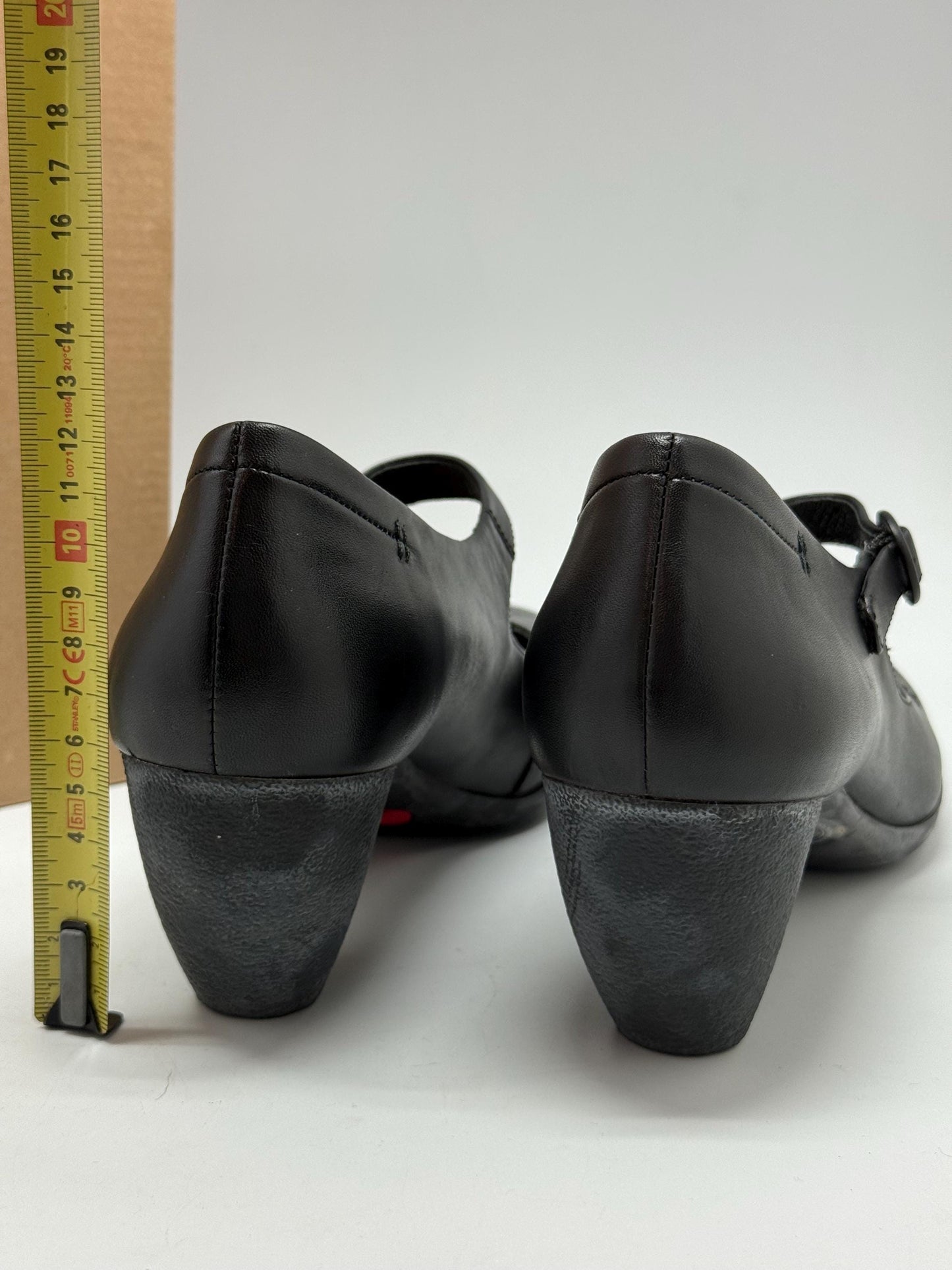 Camper black leather Mary Jane heels EU40 US10 with 5.5 cm heel, genuine leather, round toe, classic goth balletcore M-L