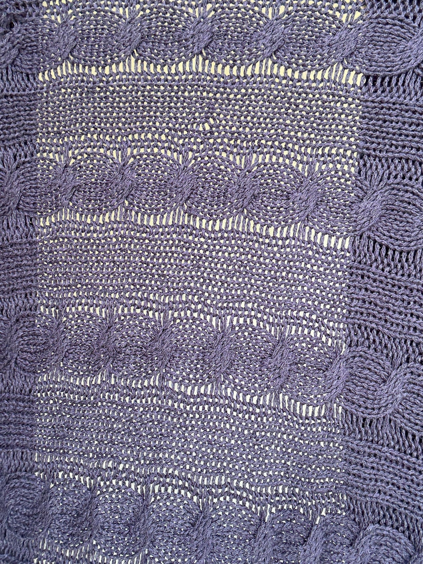 Massimo Dutti dark knit cardigan, viscose blend feel, open front, Italian yarn cable knit pattern, casual chic, US M, versatile layering