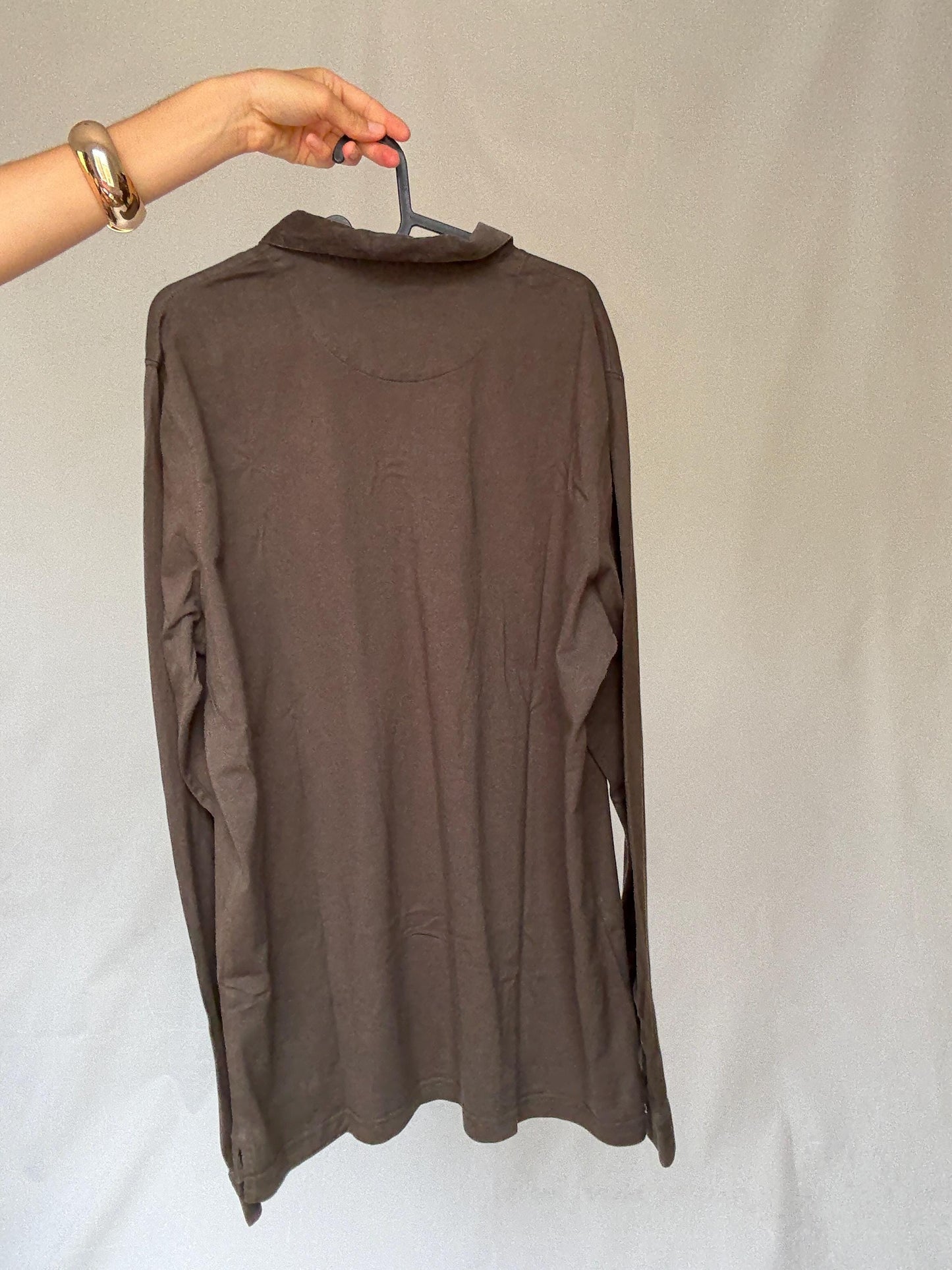 Massimo Dutti men’s XXL cotton shirt, 100% cotton oversized button-up, preppy classic fit, quiet luxury minimal striped shirt