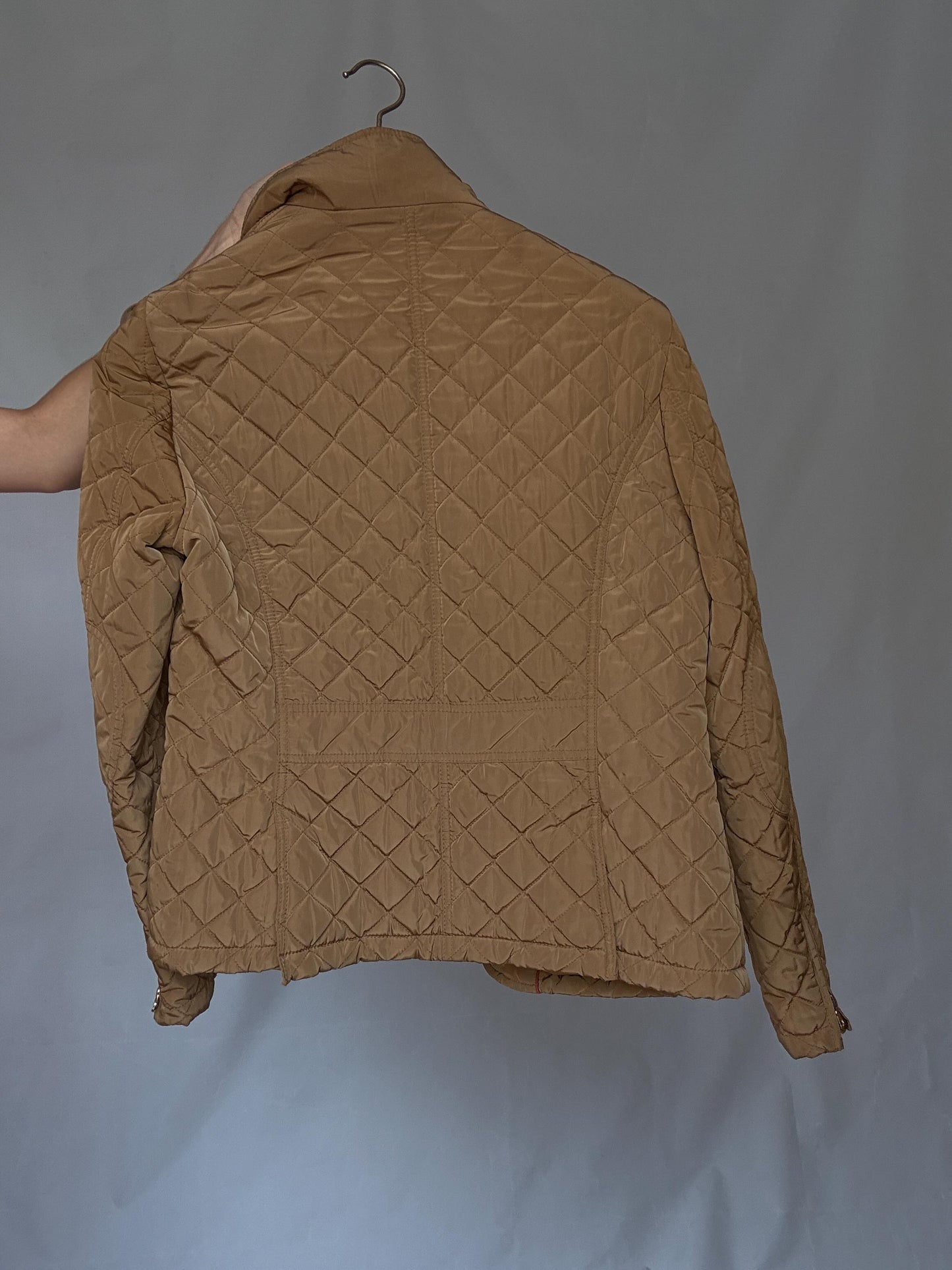 Tan Quilted Coat - Minimalist Style — additional view 10
