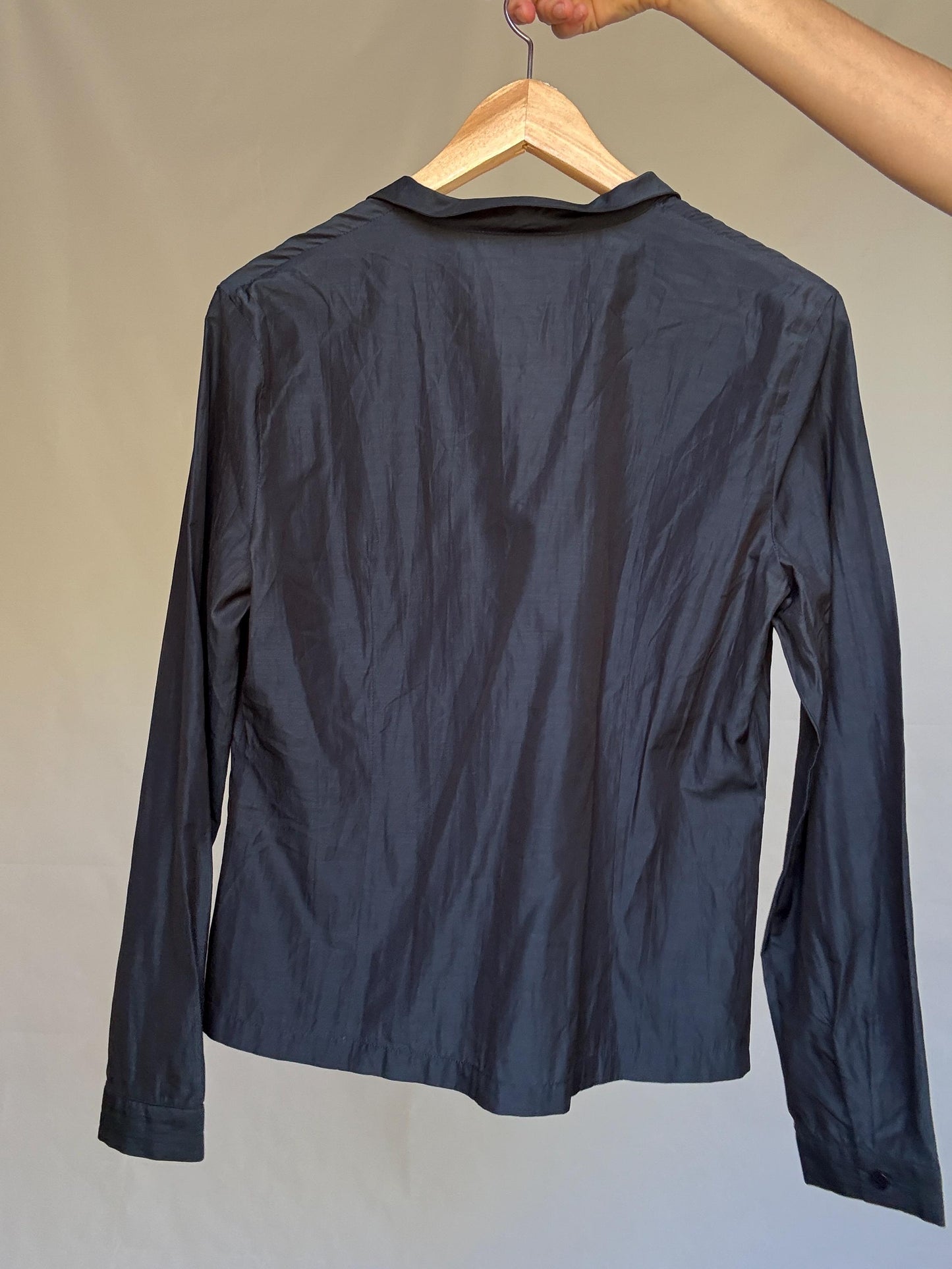 Vintage Adolfo Dominguez Dark Cotton Blouse — additional view 14