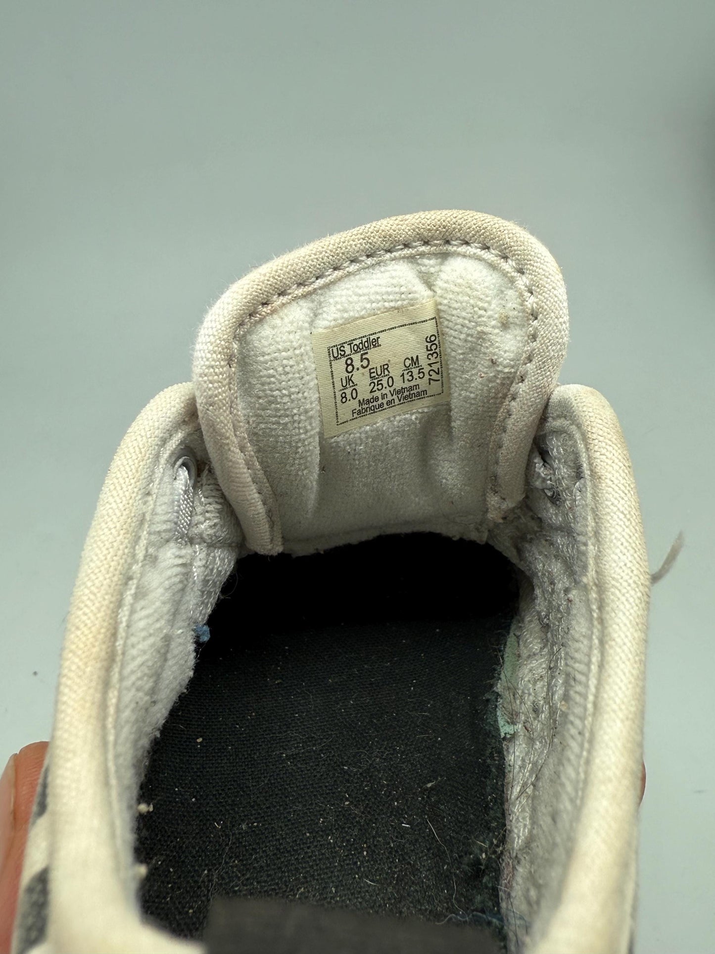 Vintage Black White Checkered Toddler Sneakers — additional view 6