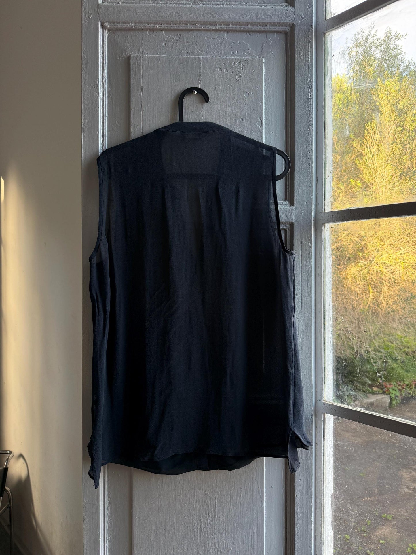 Dark Blue Sheer V-Neck Camisole — additional view 10