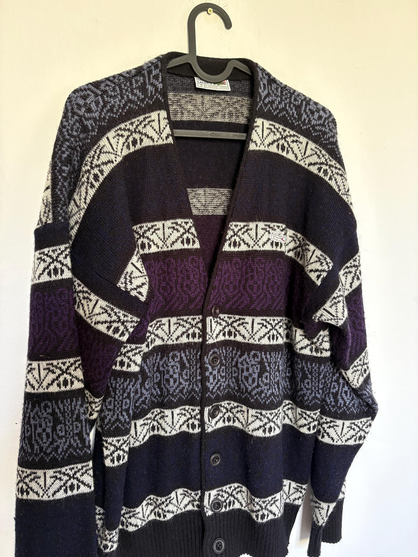 Vintage Fair Isle Wool Blend Cardigan — additional view 15