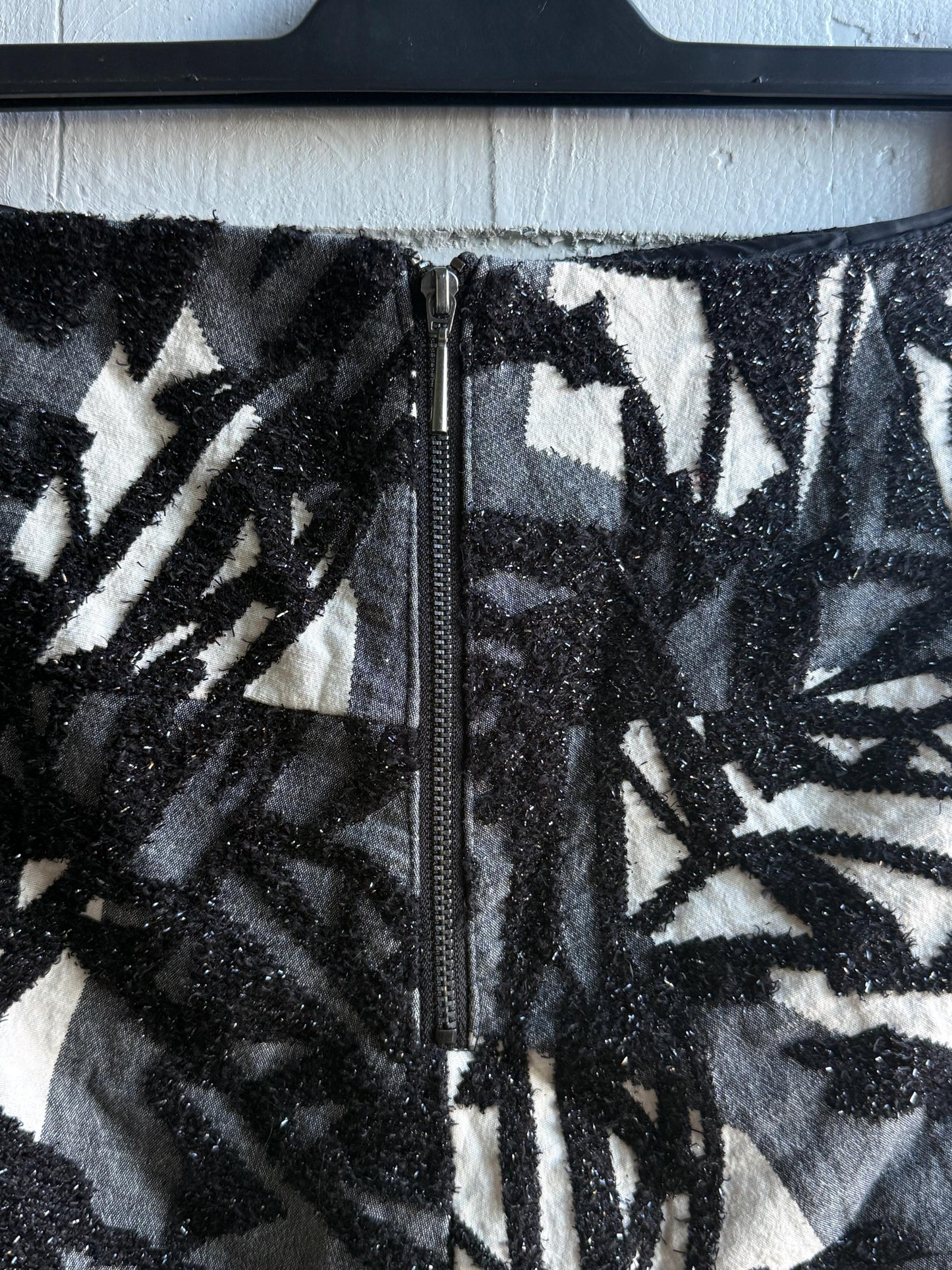 Textured Black and White Mini Skirt — additional view 11