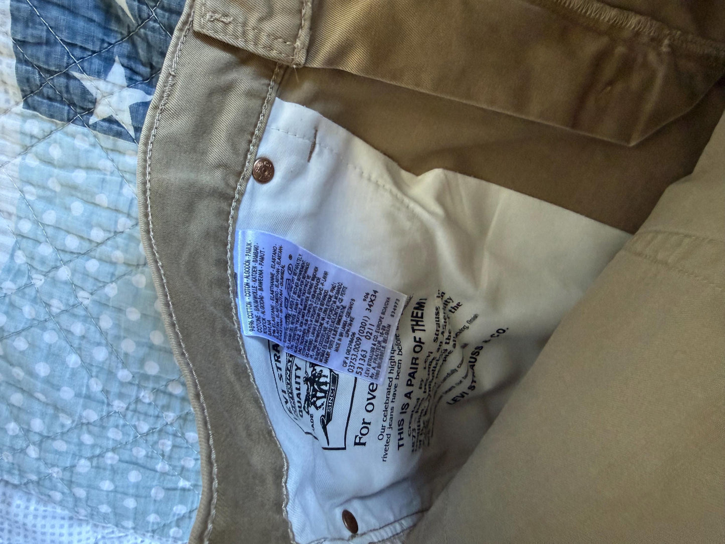 90s Levi’s White Tab Straight Leg Pants — additional view 13