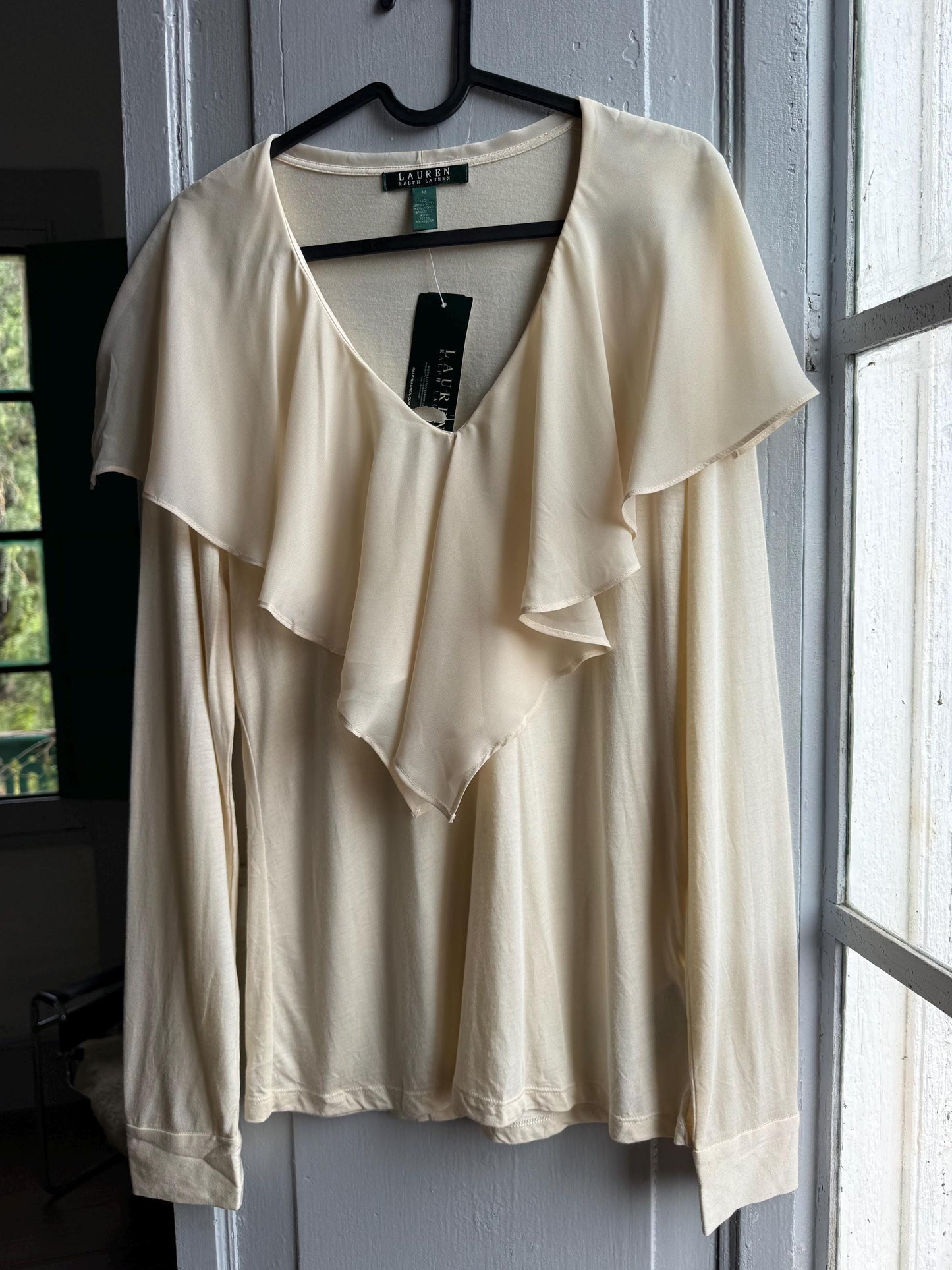 Ruffle Blouse in Classic White — additional view 11