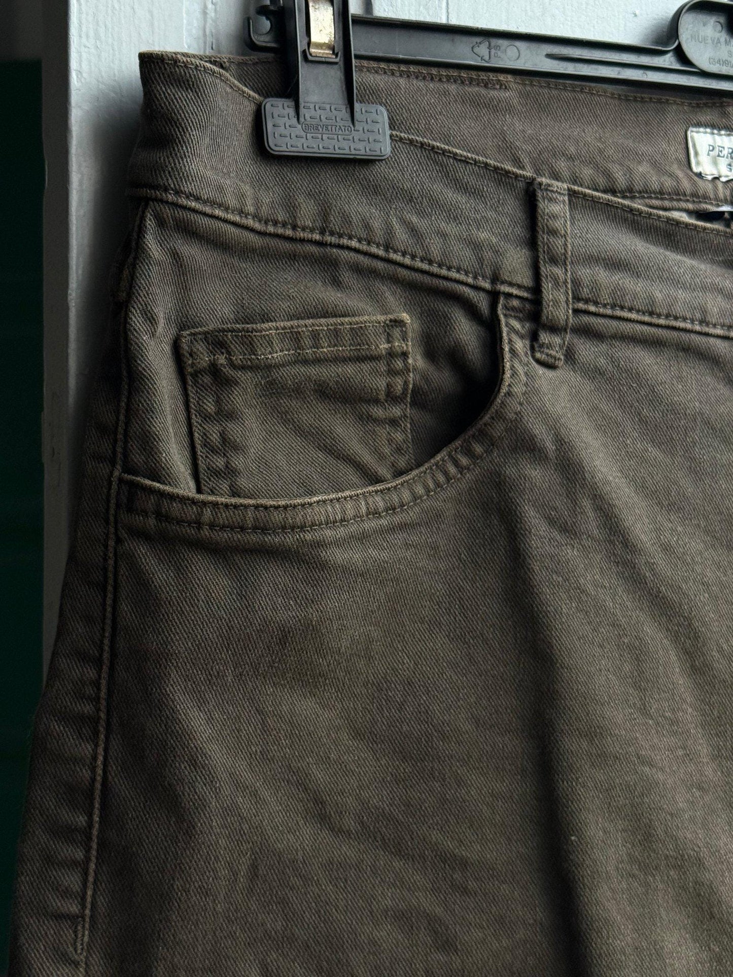 Brown Denim Men’s Shorts — additional view 10