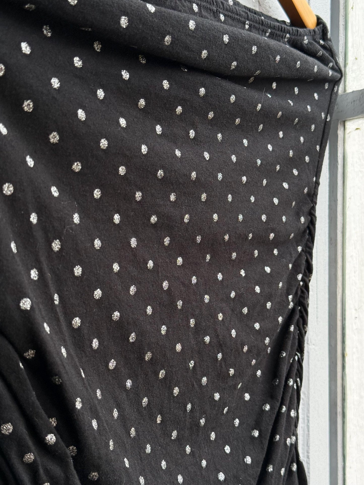 Vintage Black Halter Top With Silver Dots — additional view 11