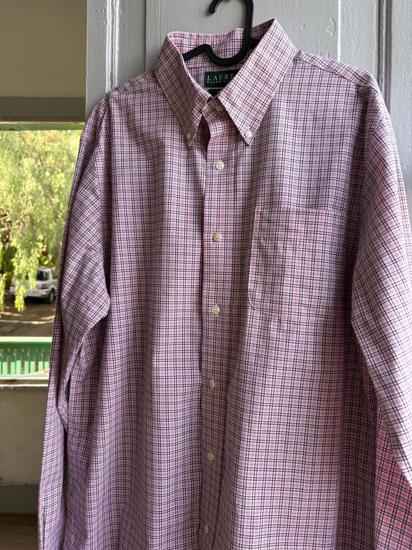 Multicolored Check Cotton Button-Down Shirt — additional view 12