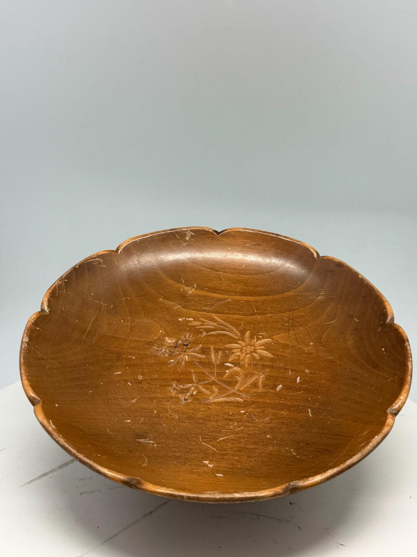 Vintage Black Forest Edelweiss Music Box Bowl — additional view 10