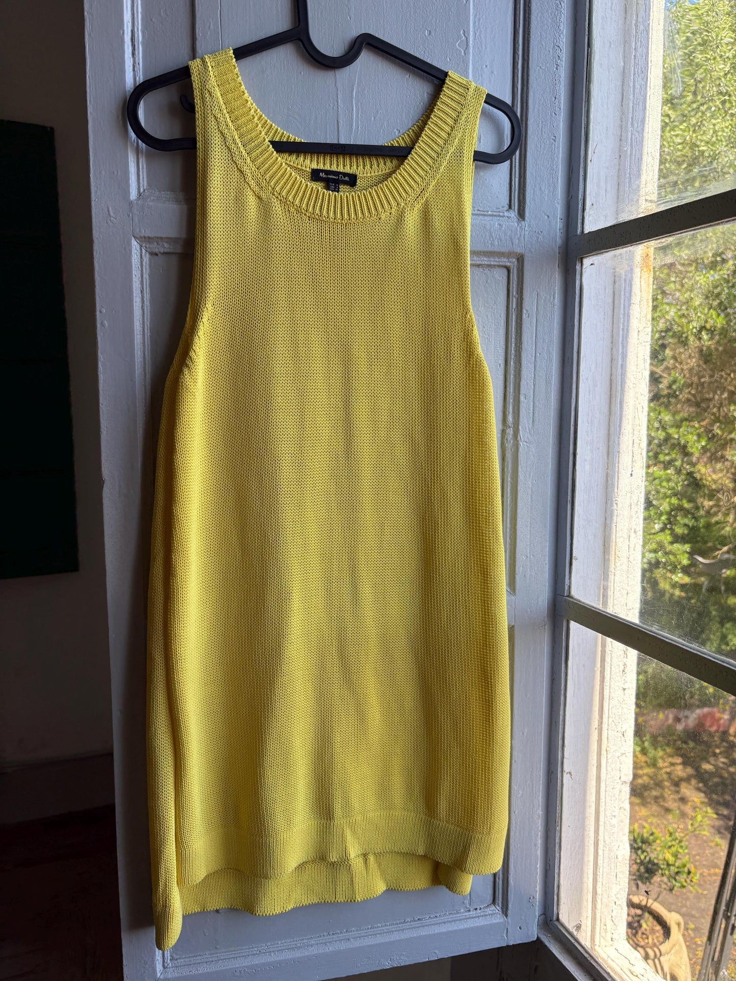 Vibrant Yellow Knit Summer Dress — additional view 12