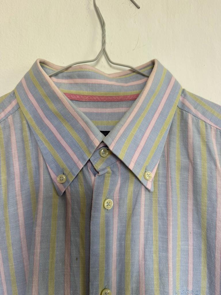 Ungaro White Cotton Short Sleeve Shirt — additional view 9