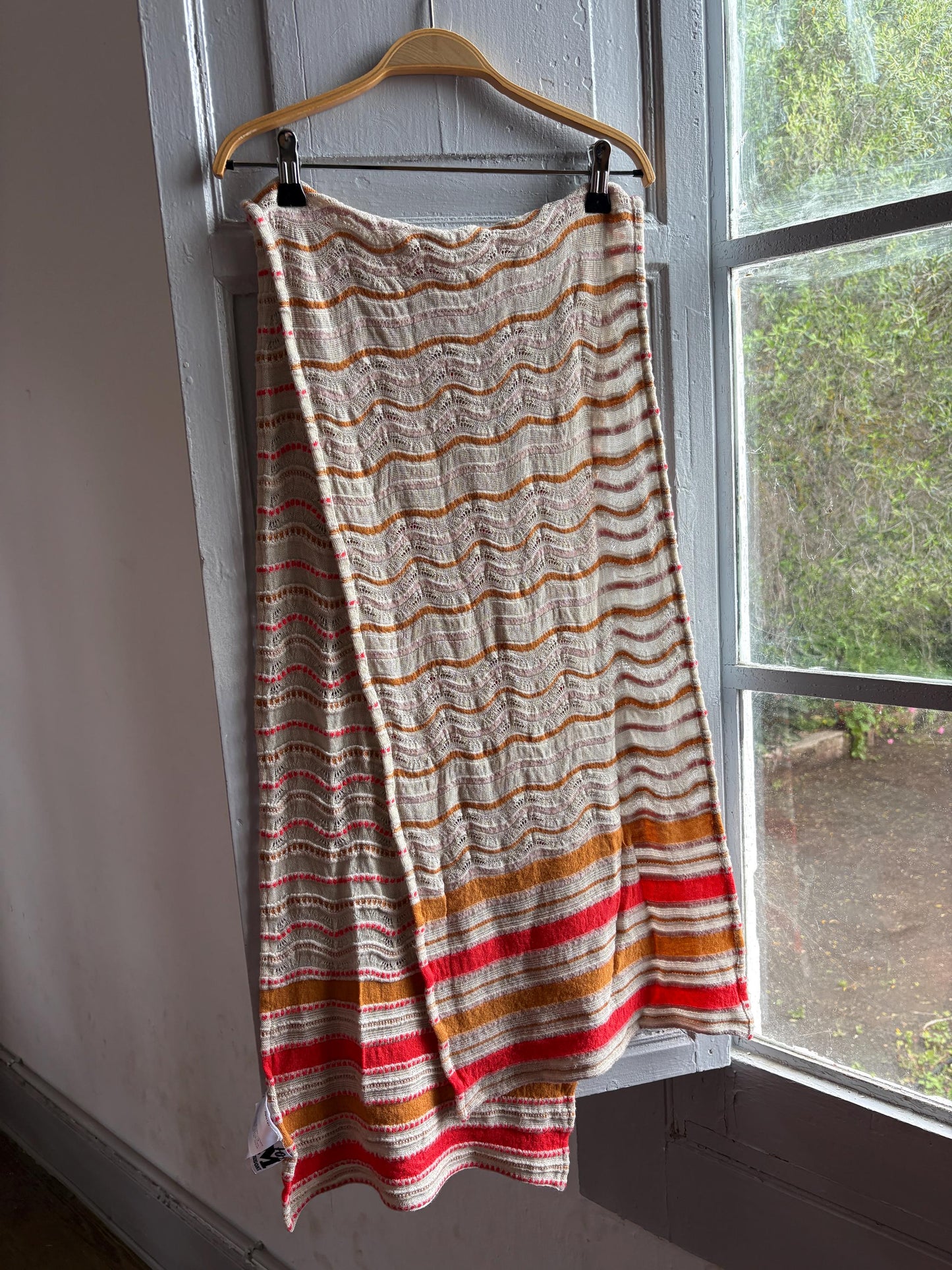 Vintage M Missoni Wool Blend Zigzag Scarf — additional view 14
