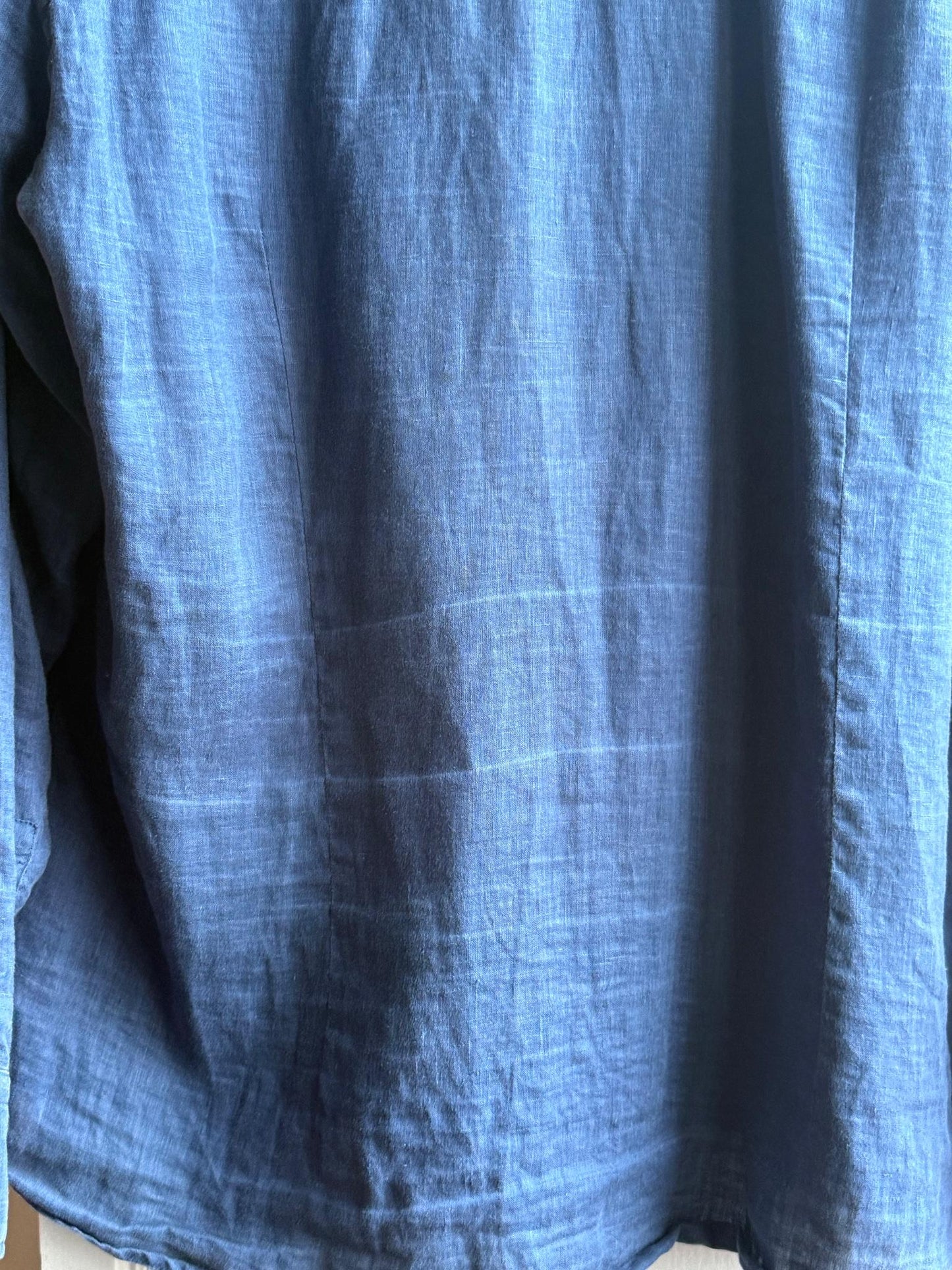 Vintage Hugo Boss Blue Linen Shirt — additional view 15