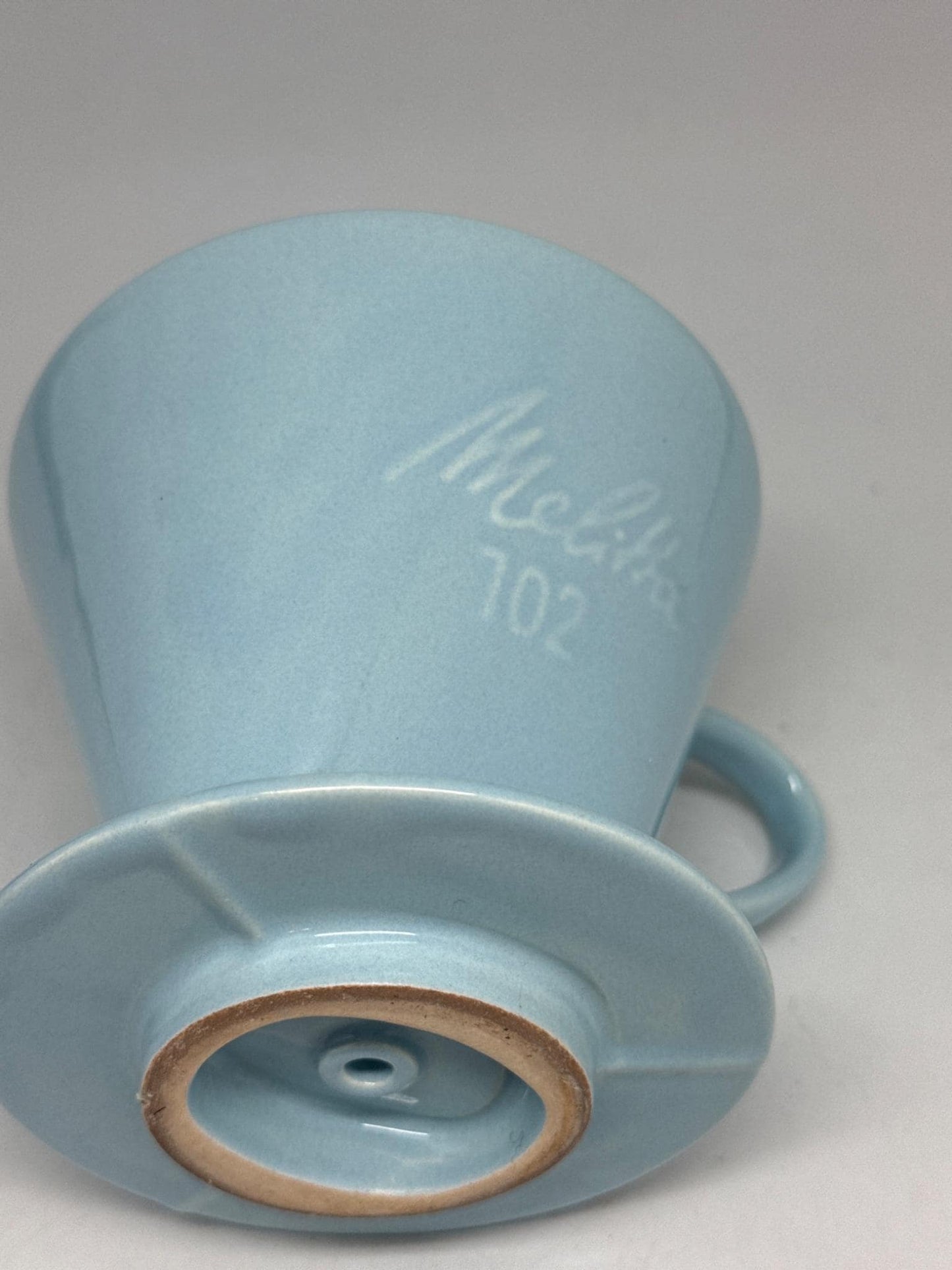 Vintage Blue Porcelain Melitta 102 Coffee Dripper — additional view 11