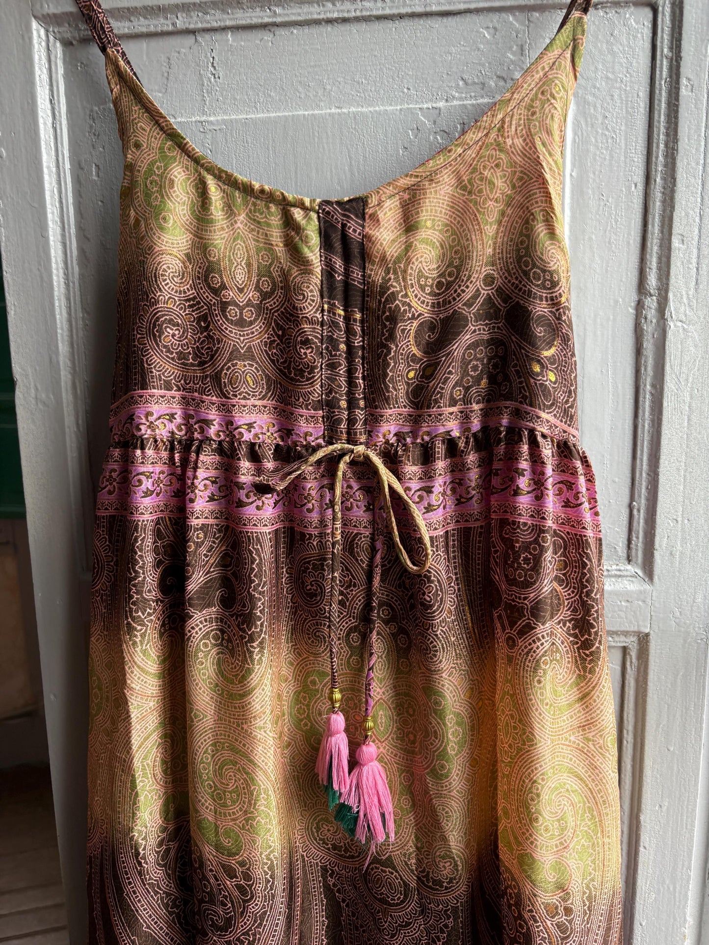 Silk Paisley Maxi Dress — additional view 15