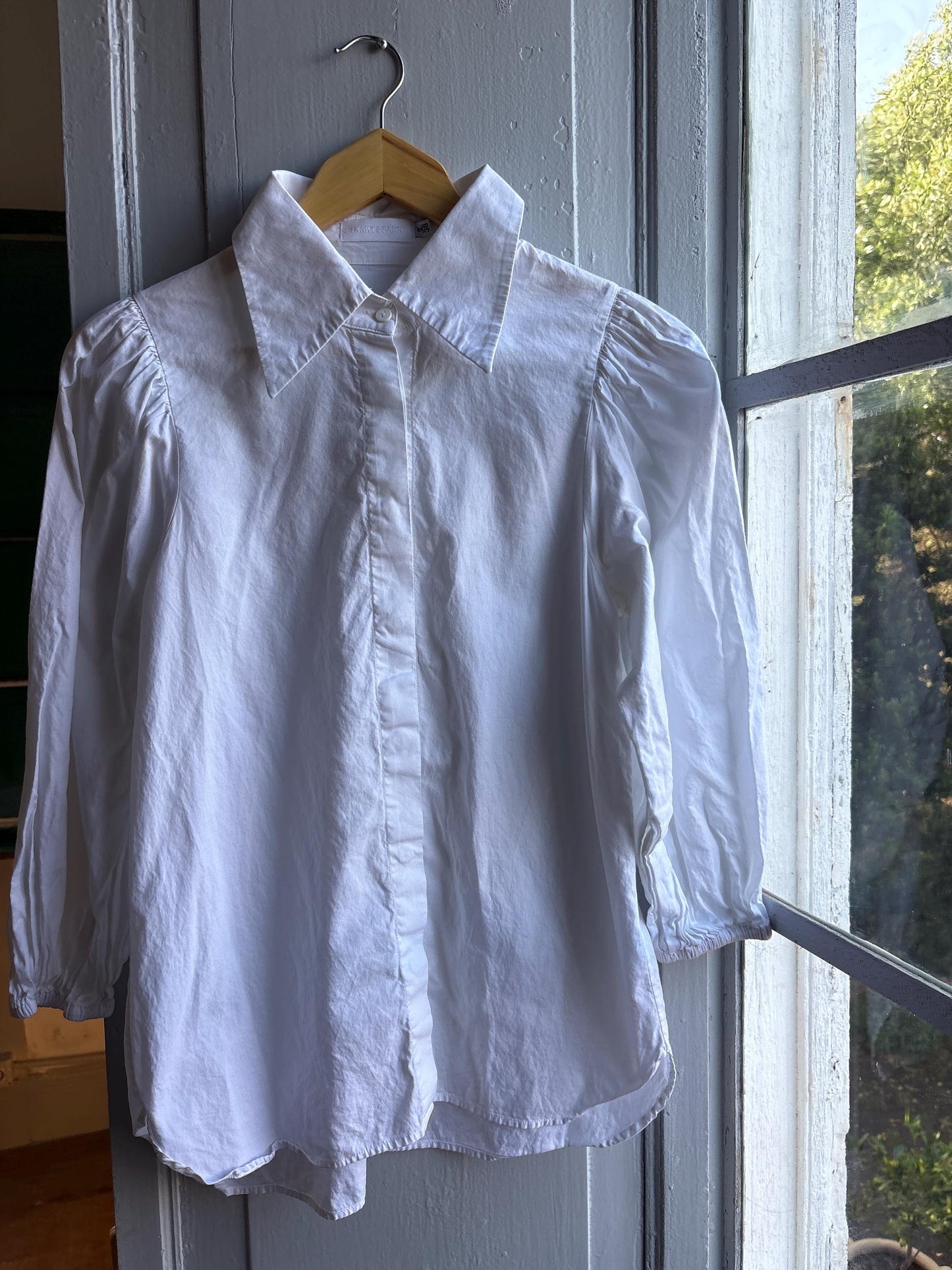 White Cotton Blouse - Luxe Minimalist Style — additional view 12