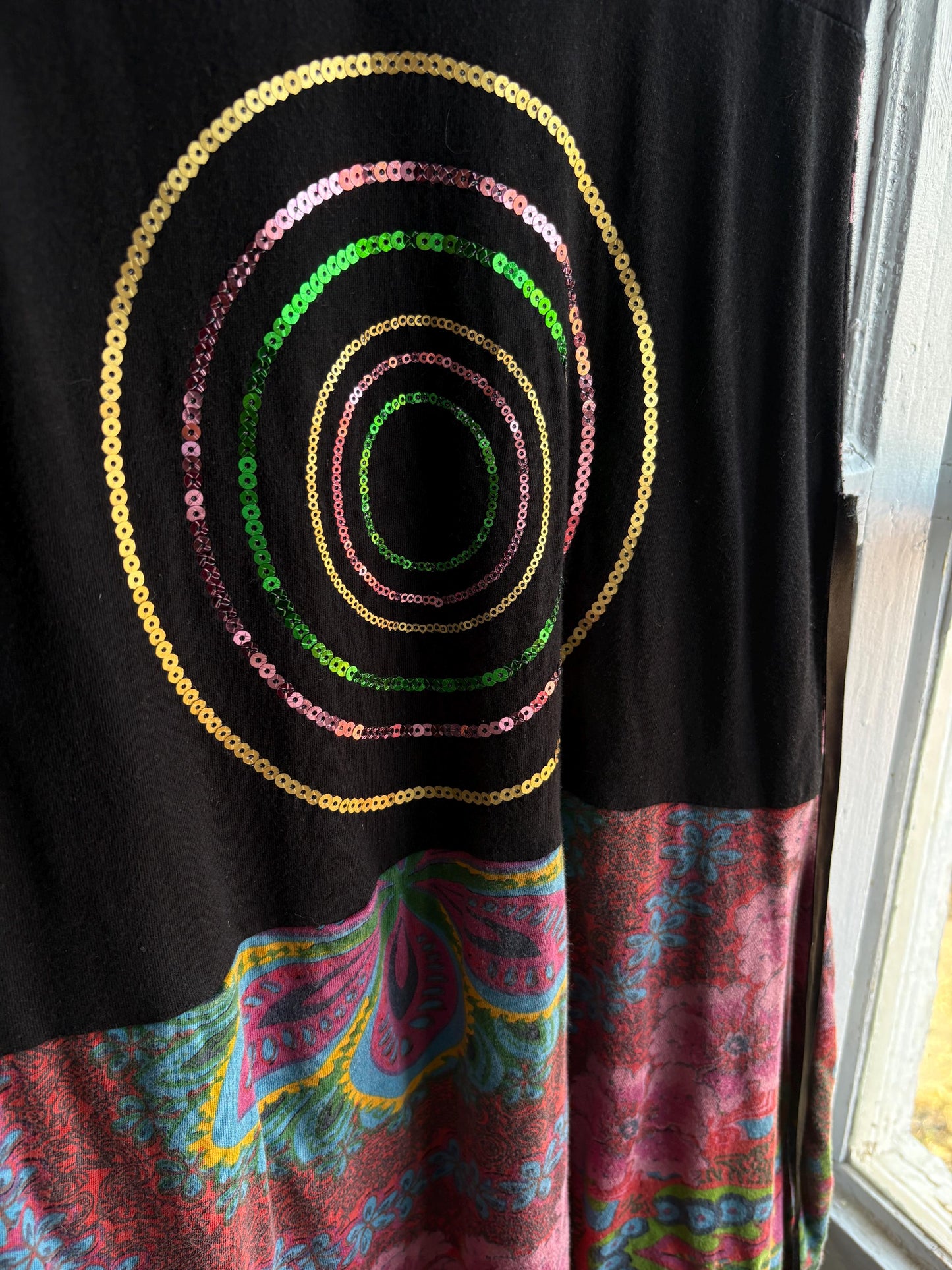 Boho Mini Dress in Colourful Cotton — additional view 13