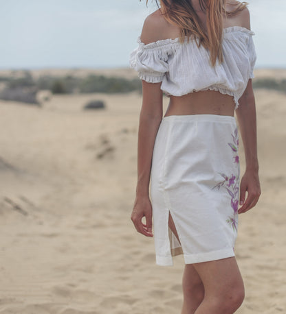 Vintage Krizia White Mini Skirt — additional view 5
