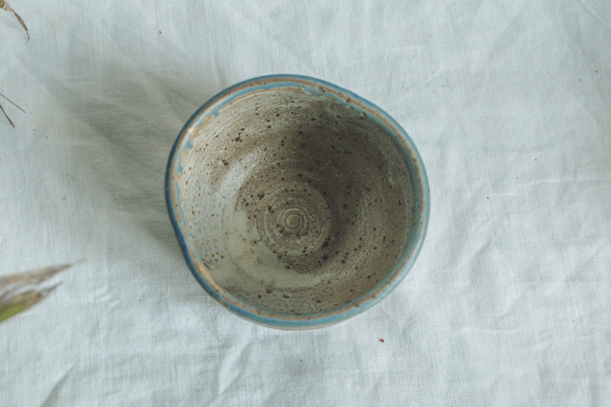 Handmade Vintage Ceramic Matcha Bowl - Rustic Soup, Cereal & Café au Lait Bowl with Abstract Glazing, Unique Small Home Decor 3.3"x5.5