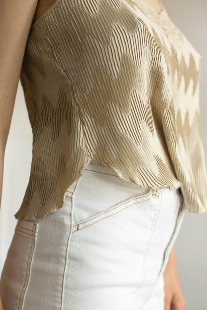 Vintage Beige Lace Camisole La Perla