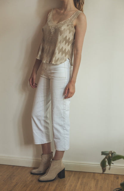 Vintage Beige Lace Camisole La Perla