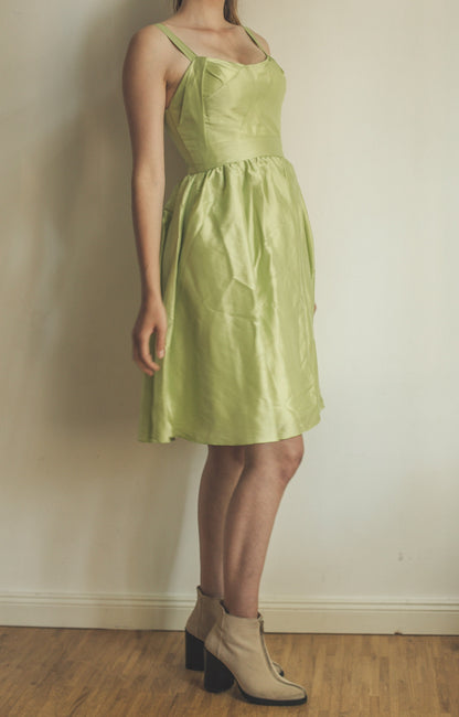 Pastel Green Wedding Guest Dress — additional view 7