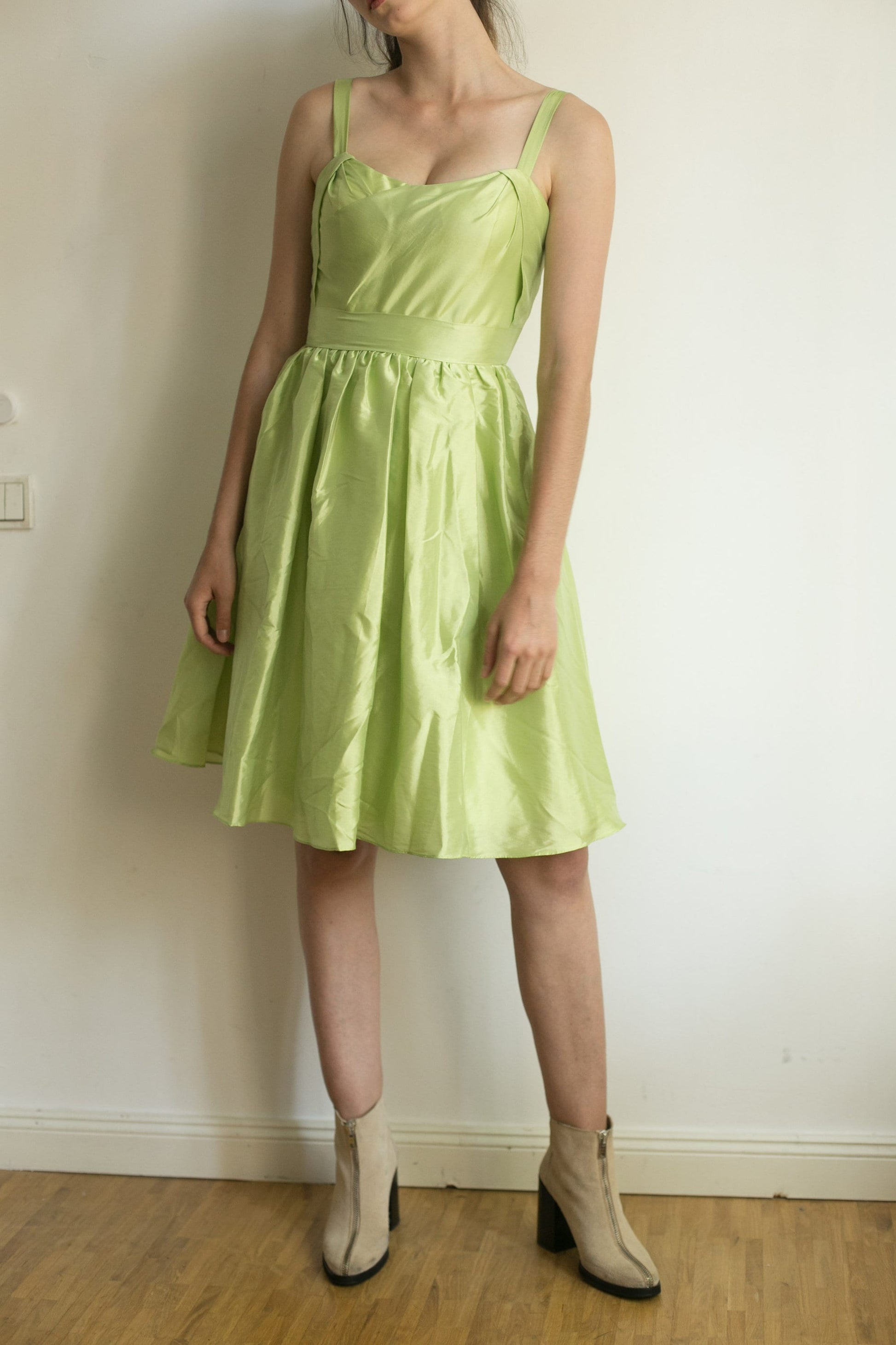 Pastel Green Wedding Guest Dress — additional view 10