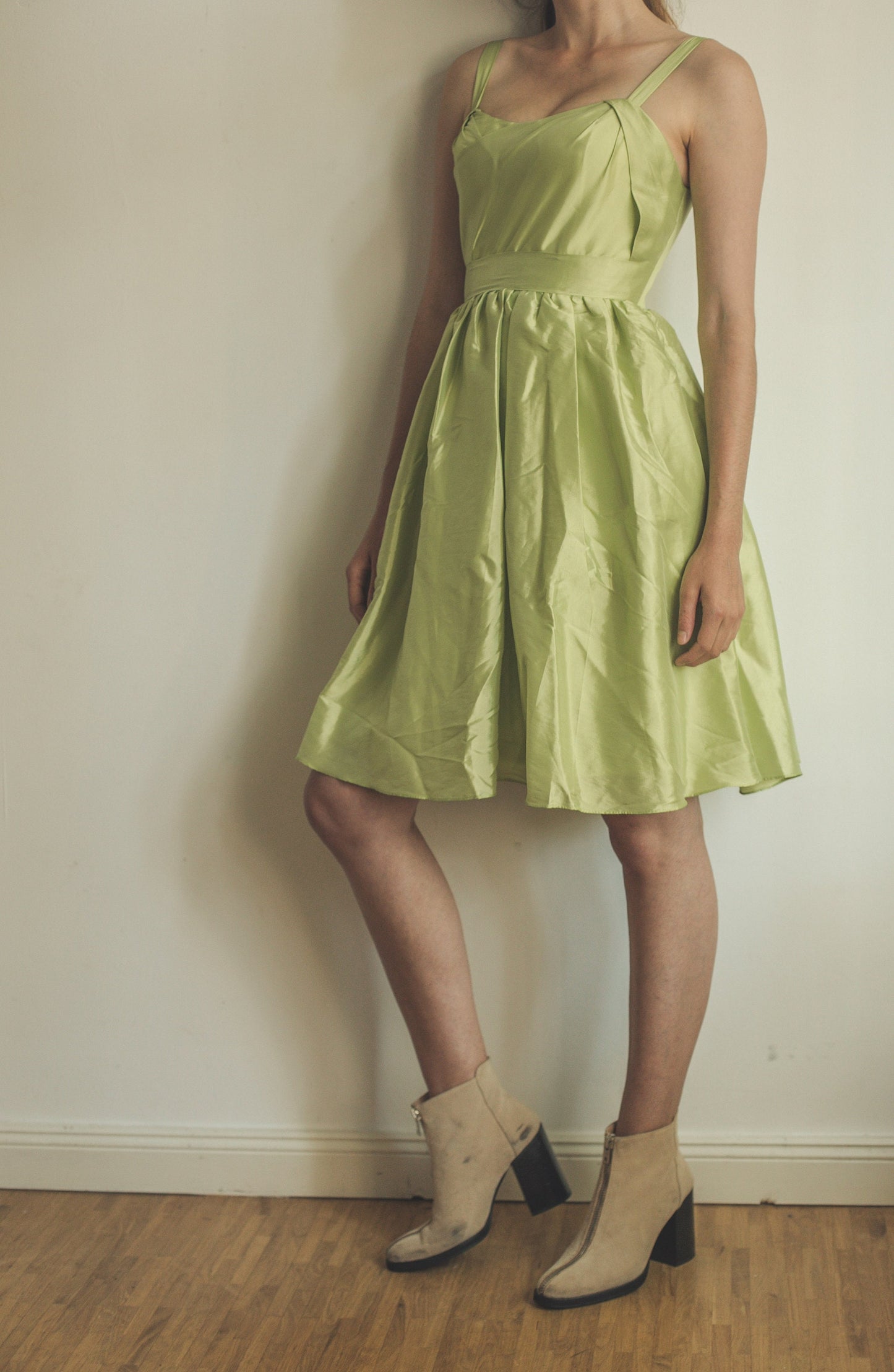 Pastel Green Wedding Guest Dress — additional view 5