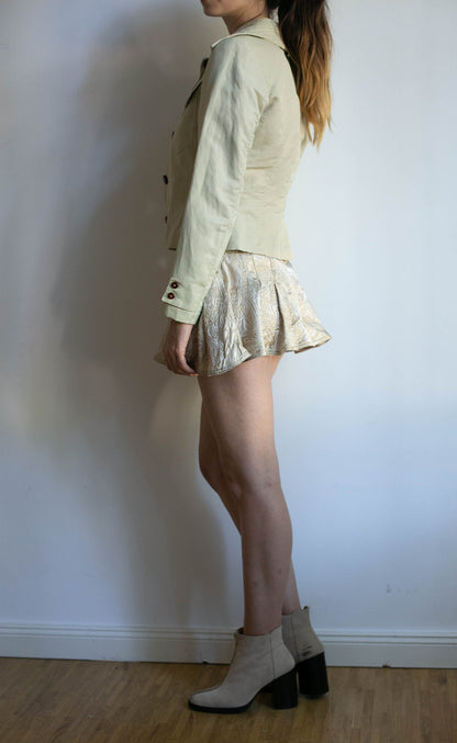 Vintage Designer Summer Jacket — fabric close-up
