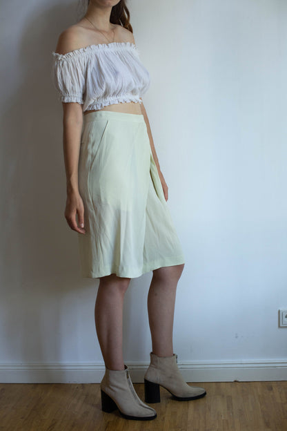 Vintage Silk High Waist Skorts — additional view 6