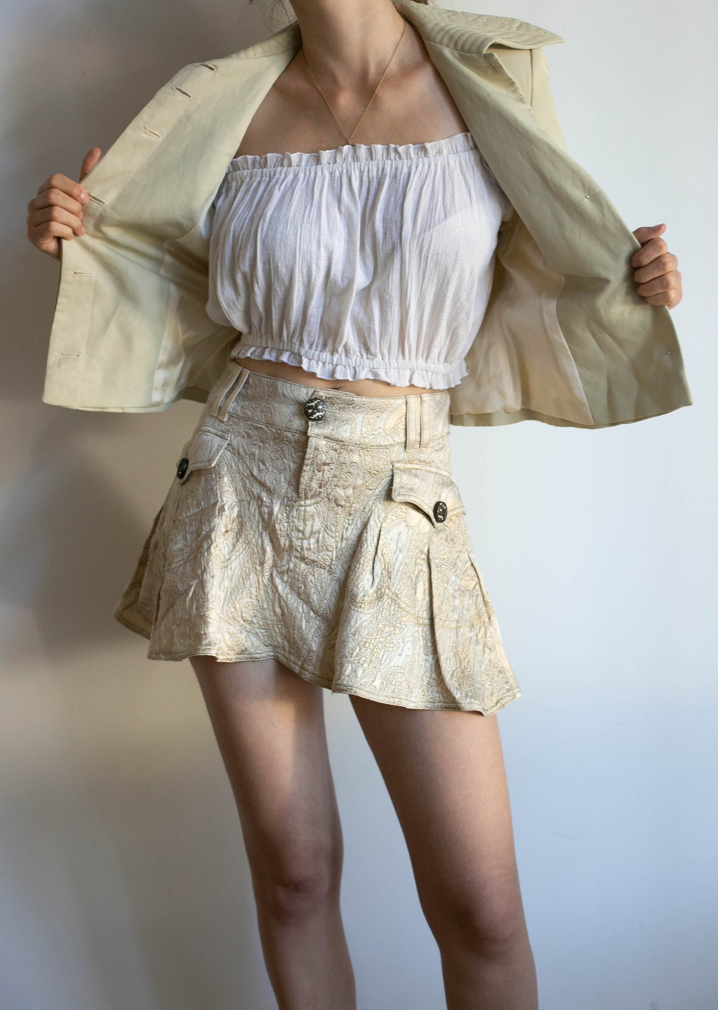 Vintage designer summer jacket, retro blazer, streetstyle fashion