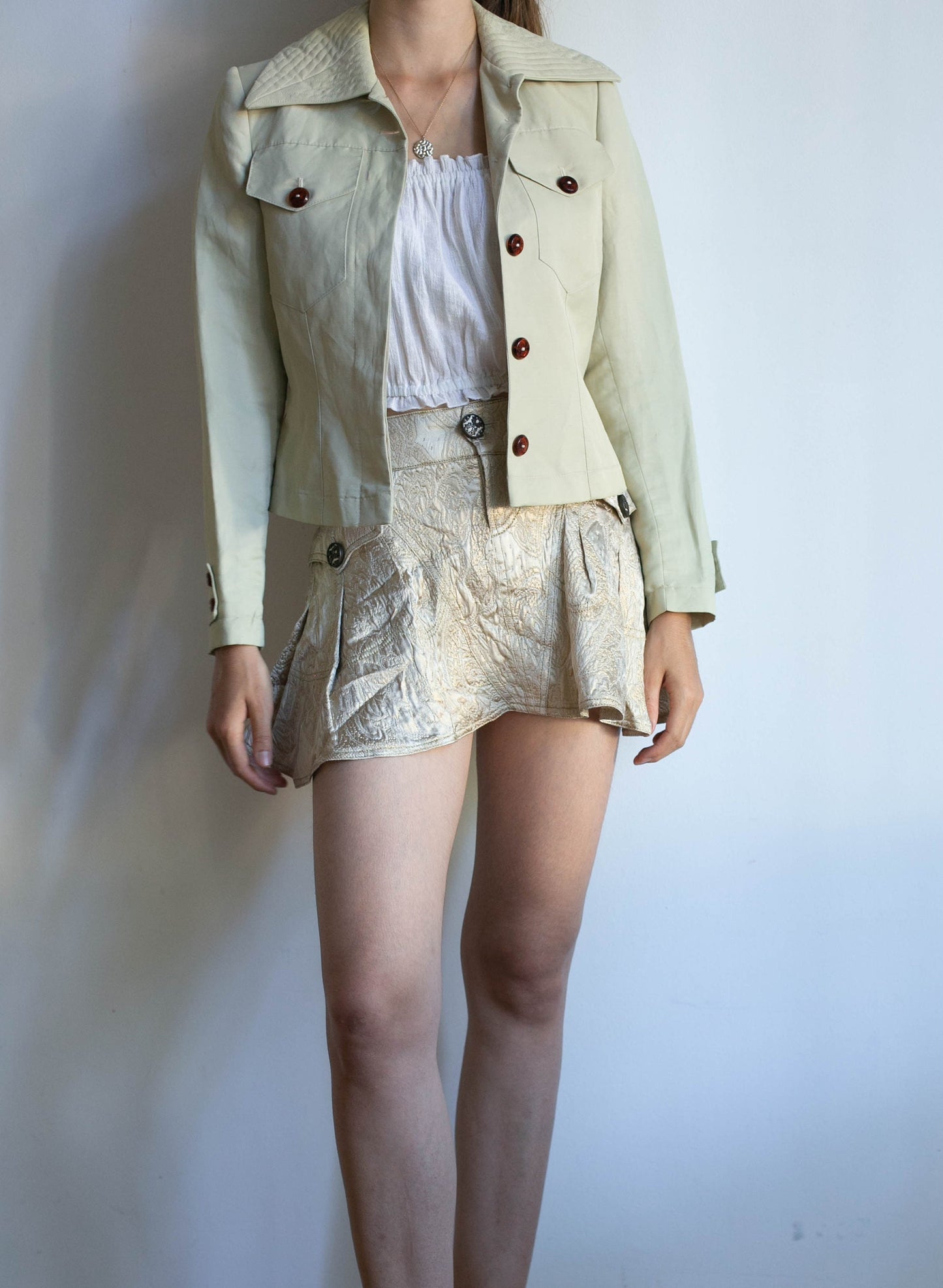 Vintage designer summer jacket, retro blazer, streetstyle fashion