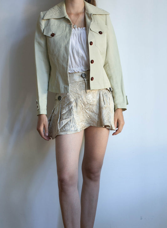 Vintage designer summer jacket, retro blazer, streetstyle fashion