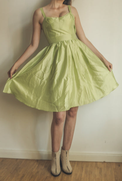 Pastel Green Wedding Guest Dress — additional view 6