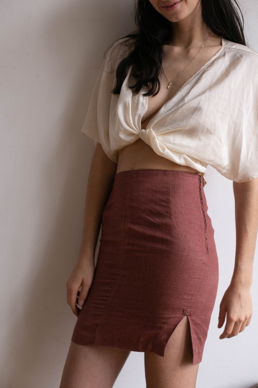 Sexy pencil skirt, 90s mini skirt, Bordeaux short skirt / Tight skirt, summer skirt / Retro skirt / Red skirt / short skirt