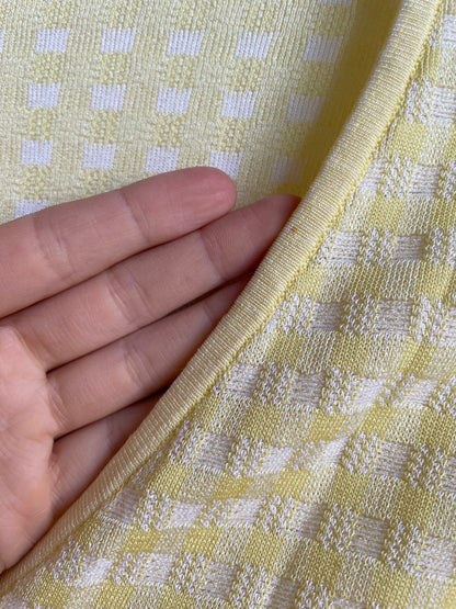 Pastel Yellow Escada Cardigan, 60s Vintage Summer Wear