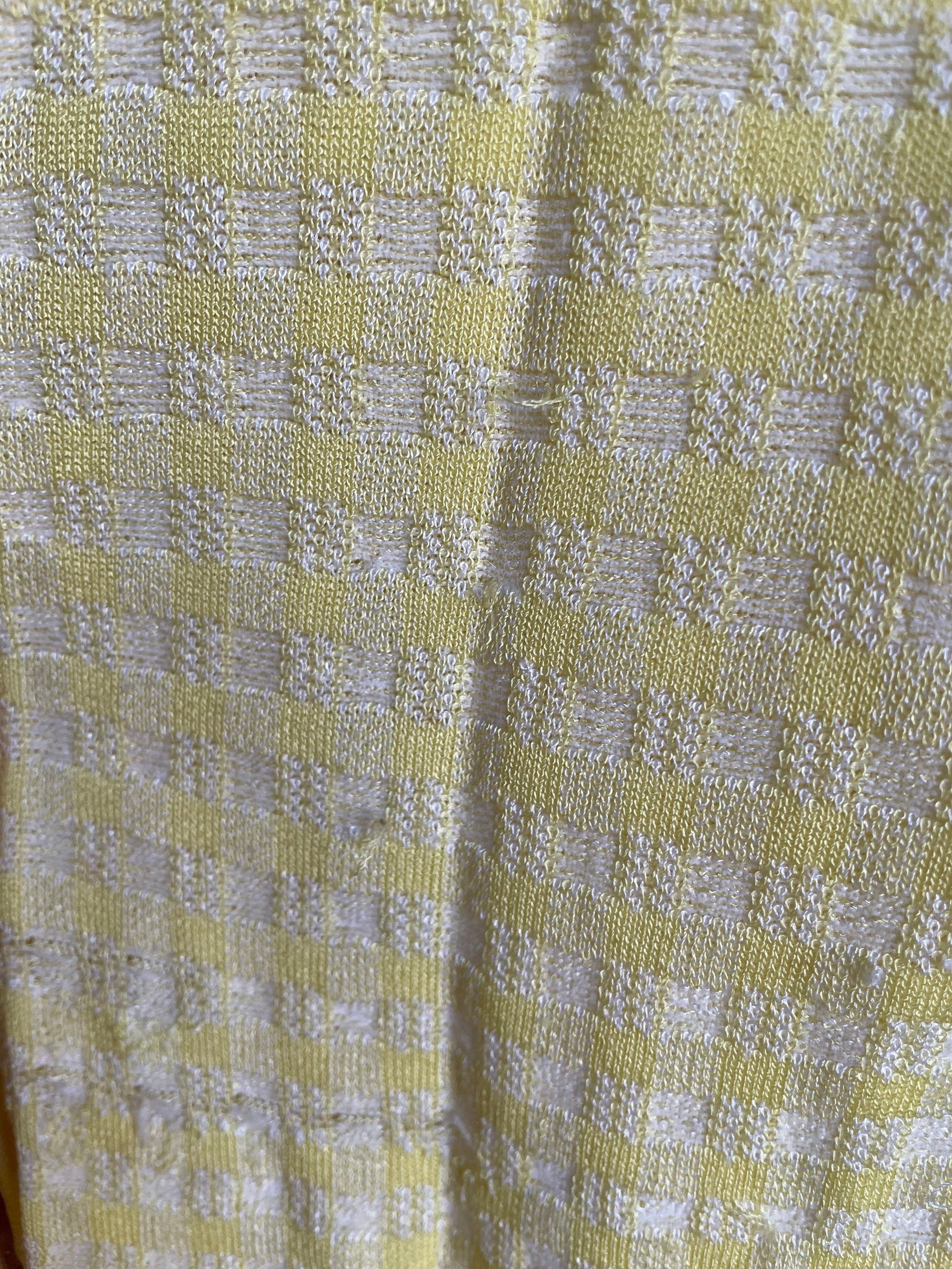 Pastel yellow Escada cardigan, Women vest, Vintage summer wear, 60s feminine clothing, Vintage designer clothing,